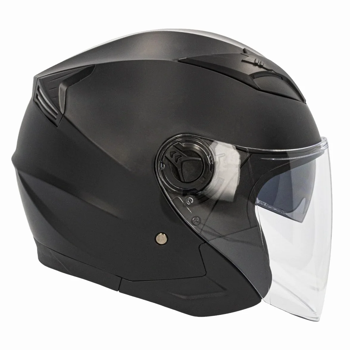 Curve Casco Jet para Moto, Mercury, Material Resina ABS termoplástica, Sistema de ventilación, Visor Solar Ahumado, Cierre micrométrico, Adultos, Hombre y Mujer, ECE 22.06