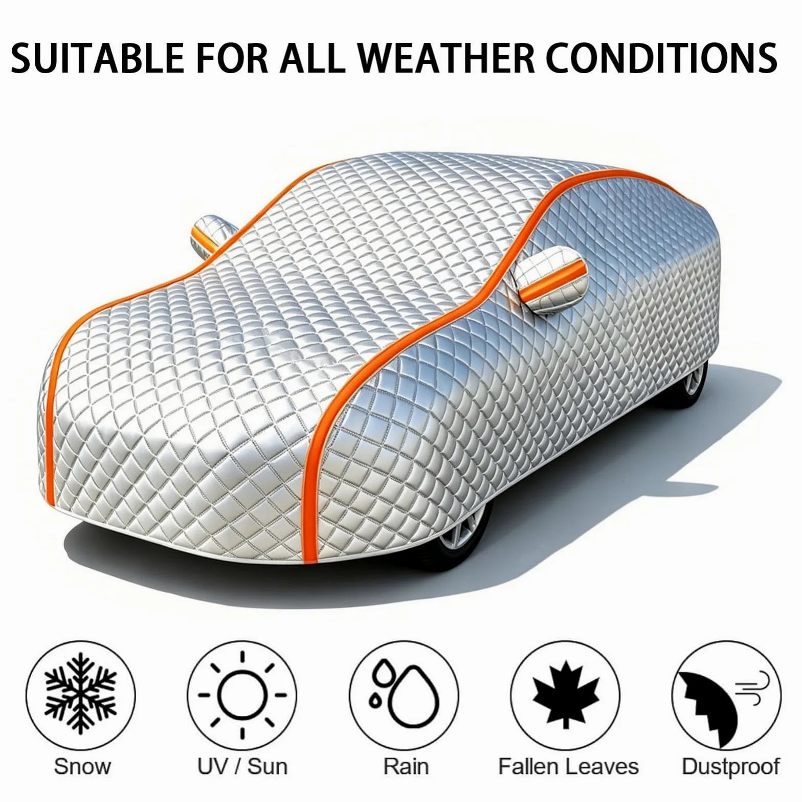 Funda Antigranizo Coche para C upra Terramar | Ecológico, Material De Mayor Grosor, Resistente a Desgarros y Duradero, Incluye Bolsa De Almacenamiento, Forro De Algodón