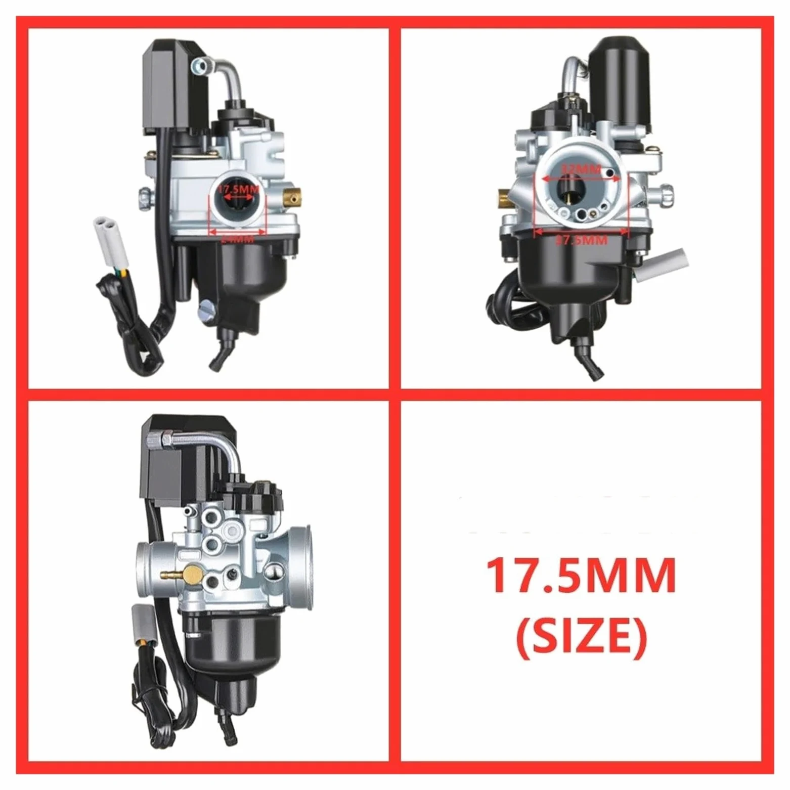 Motosierra Carburador Carburador Para Motocicleta Para Dellorto Para Piaggio Para Typhoon Para PHVA 50 50cc 12mm 175 MM Para DIESIS Para Avec E-starter