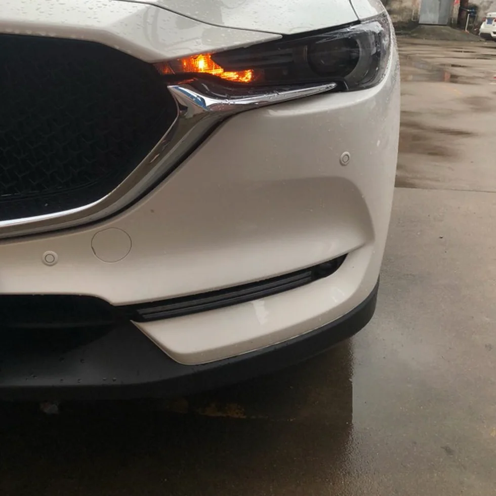 Luces diurnas LED DRL para Mazda CX-5 CX-8 2017-2021 Sin la versión de la lámpara antiniebla, LED parachoques delantero DRL + amarillo Streamer luces de señalización