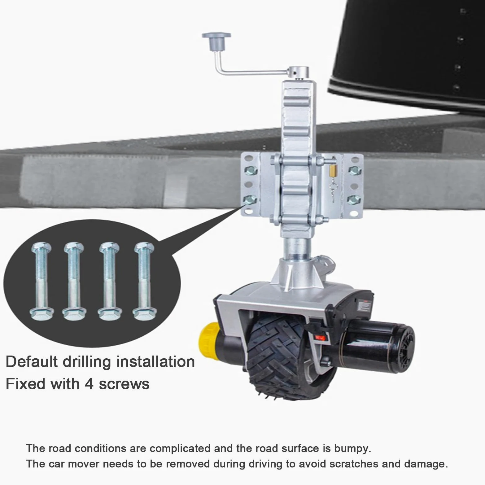 Electric Trailer Mover - Sistema de maniobra automático de ruedas de caravana para remolques, barcos y remolques de caballos