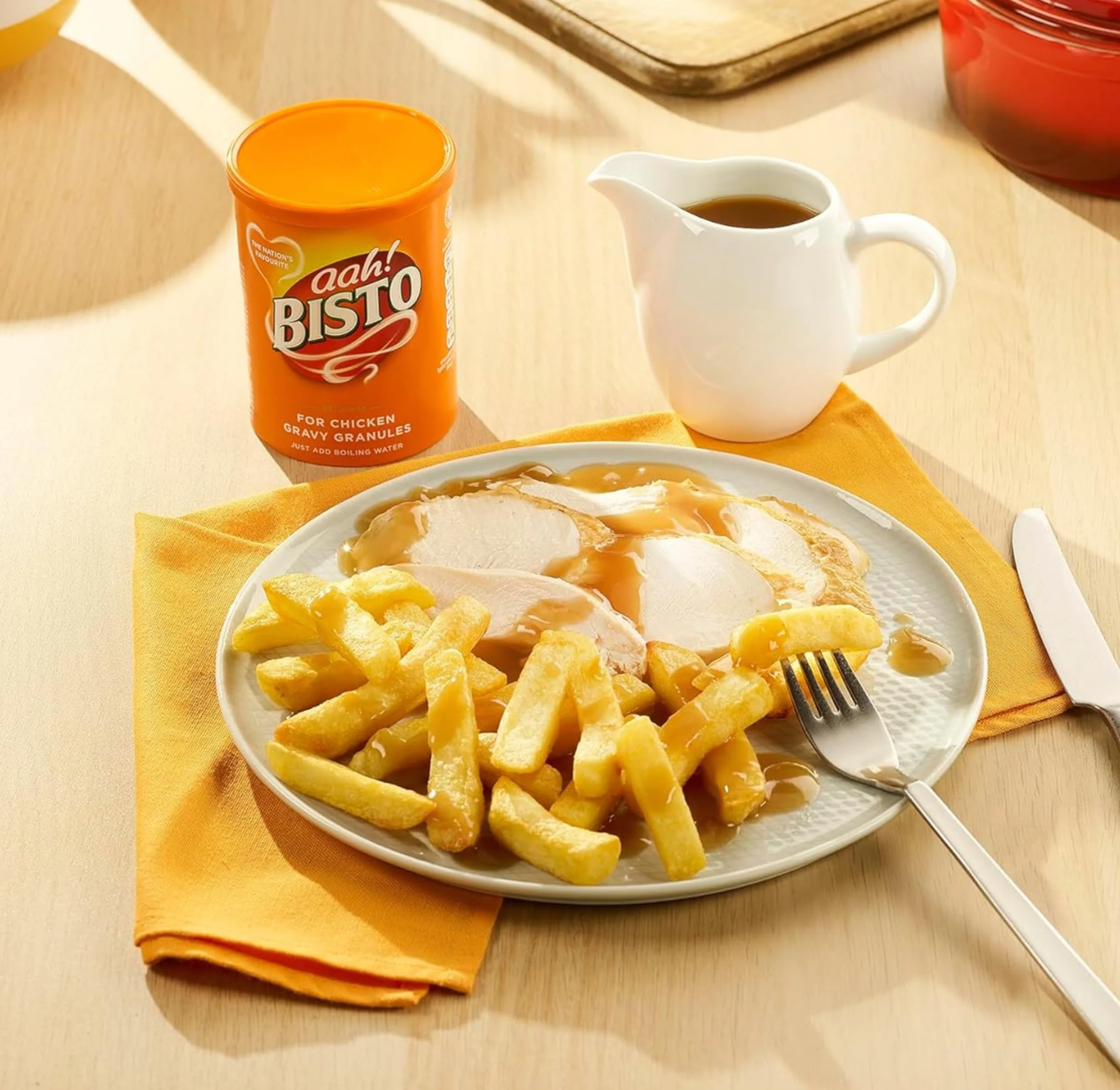 Bisto Chicken Gravy Granules 190g – Salsa Instantánea de Pollo – Gravy Inglesa Tradicional para Carnes y Asados