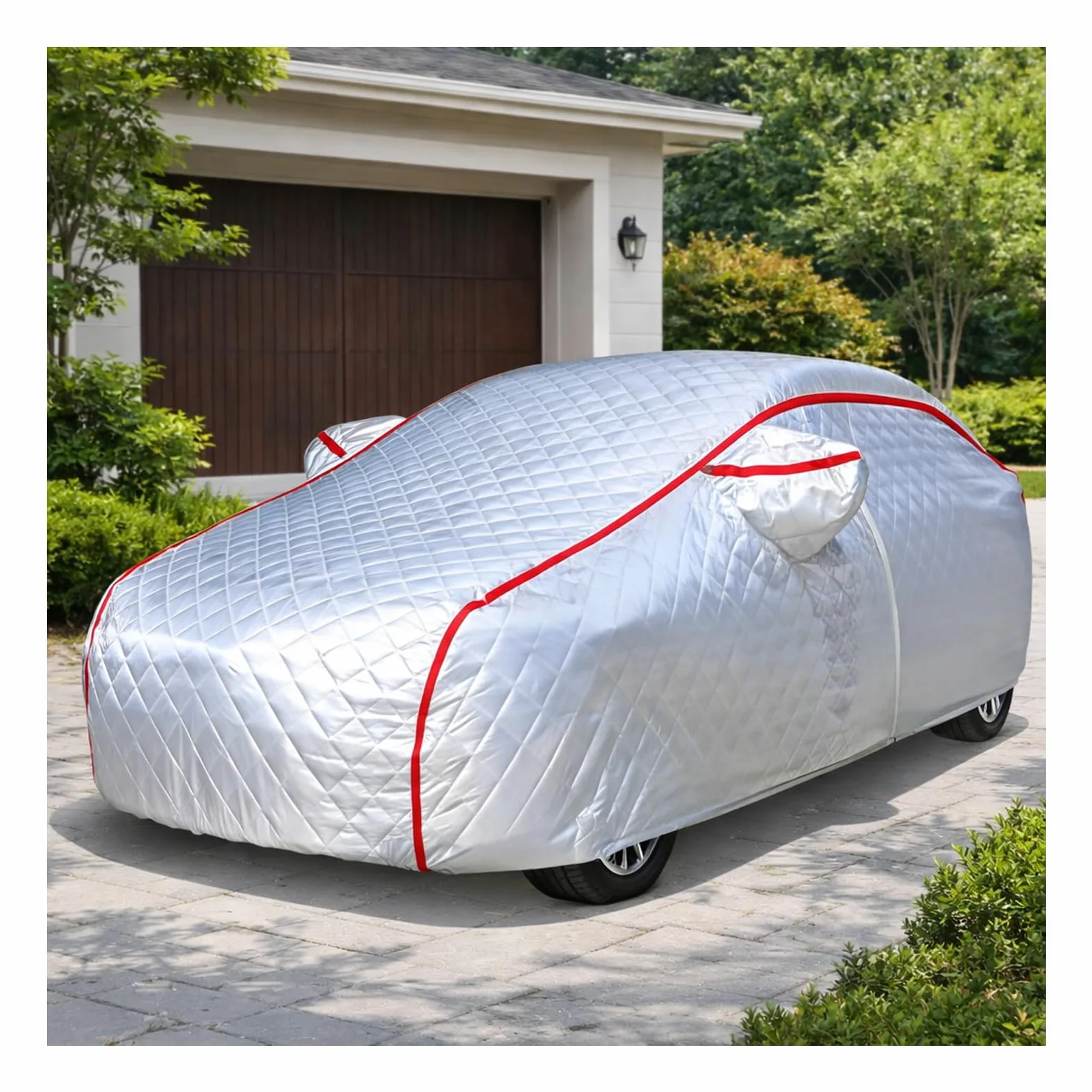 Funda Coche Antigranizo para EBRO S400 SUV 2025-,Cubierta de Coches Exterior Impermeable,Lona Coche Transpirable Antigranizo Antinieve,con Cremallera Exterior