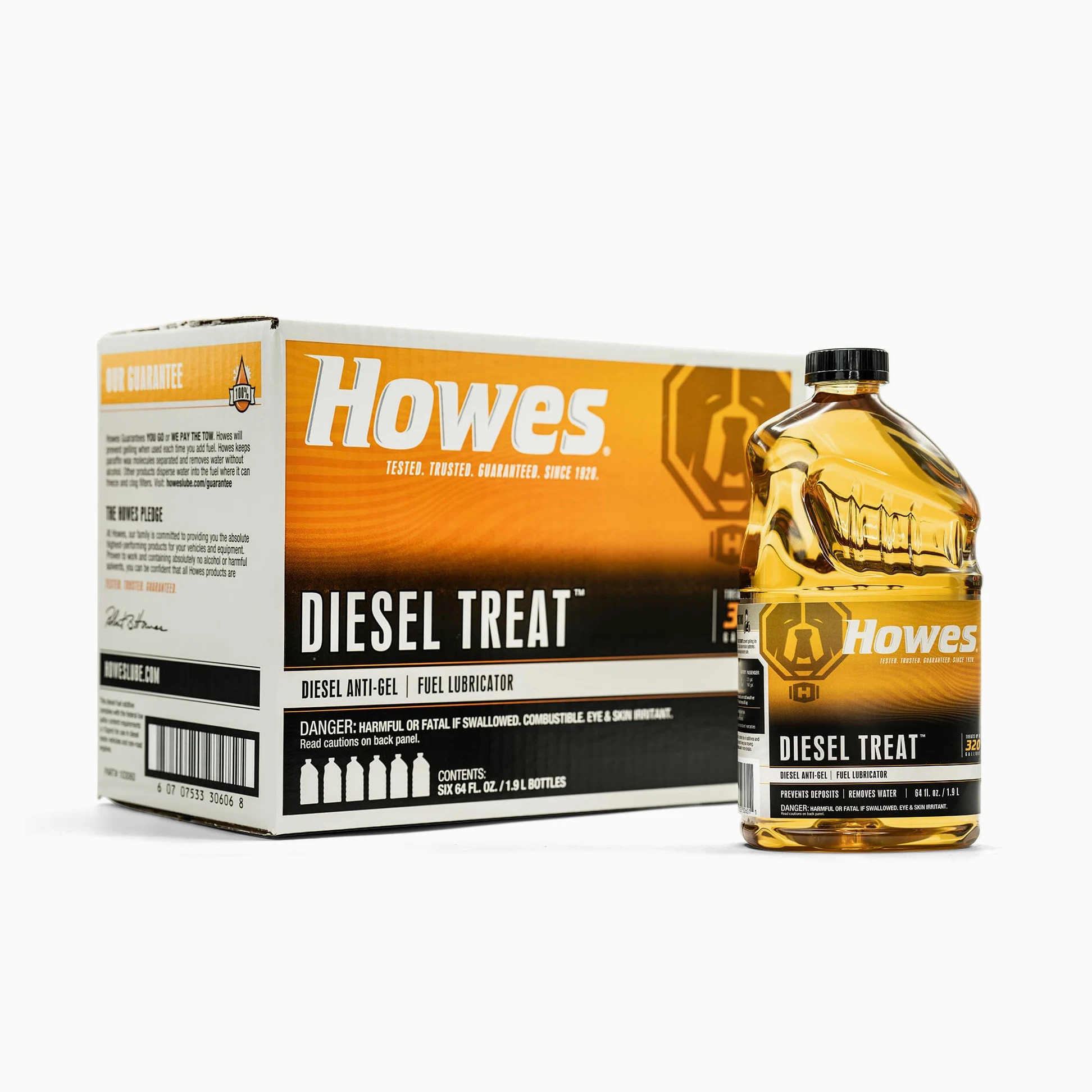 Howes Diesel Treat - Aditivo para combustible diésel que previene la gelificación (6 botellas/1,81 litros cada una)