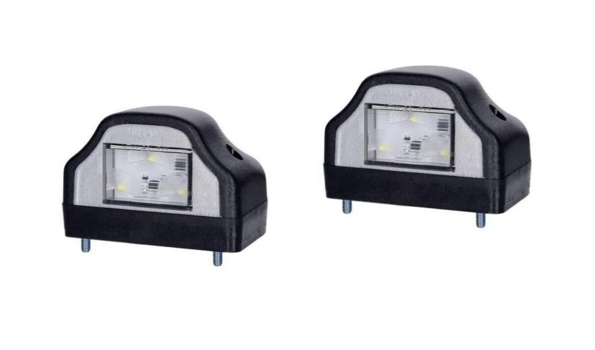 Kit de iluminación LED para remolque 12V/24V – 2 luces traseras LED, luces matrícula, reflectores y cable 13 pines – Homologación E9