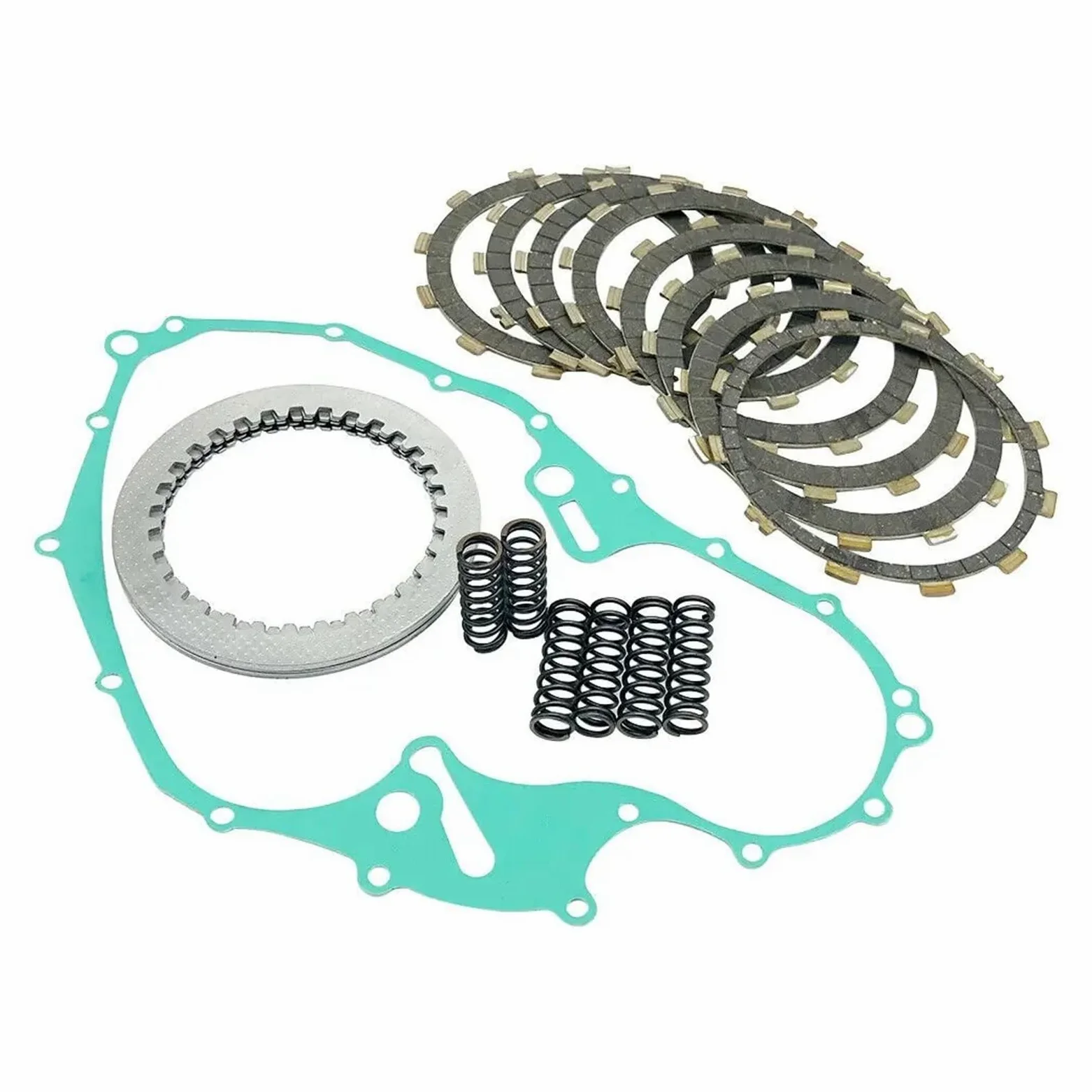 Para Raptor 700 700R YFM700R 5TA-16321-00-00 1S3-15462-00-00 4X7-16325-00 Kit De Embrague De Alta Resistencia Discos Discos Muelles Junta disco embrague