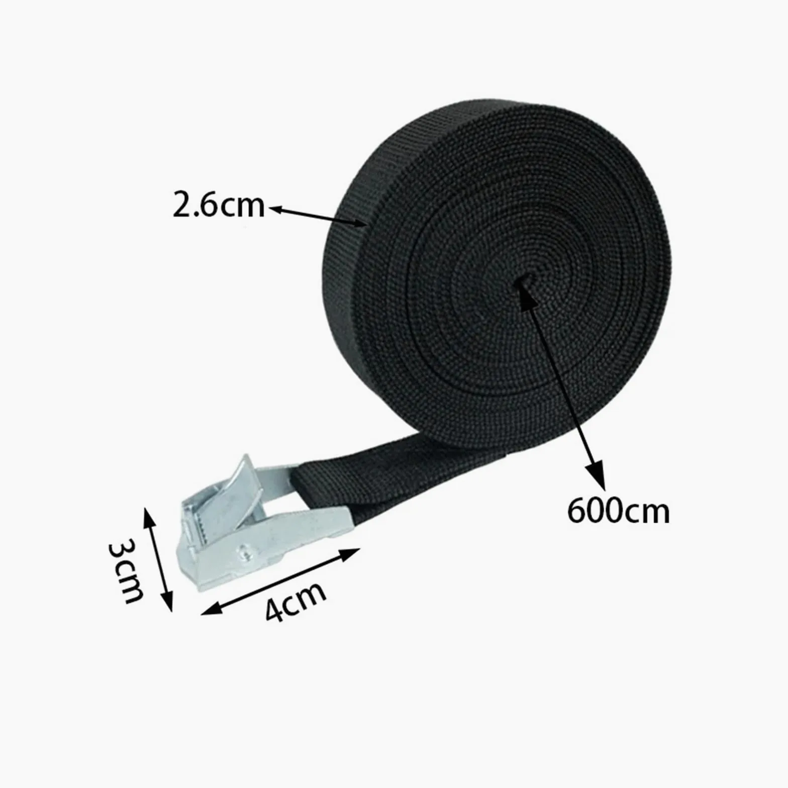 cinchas de Amarre 5/10 Piezas 6M Hebilla cinturón de Amarre Correas Carga for Coche Motocicleta Bicicleta con Cuerda Remolque Metal Fuerte trinquete Lugga(10pcs)