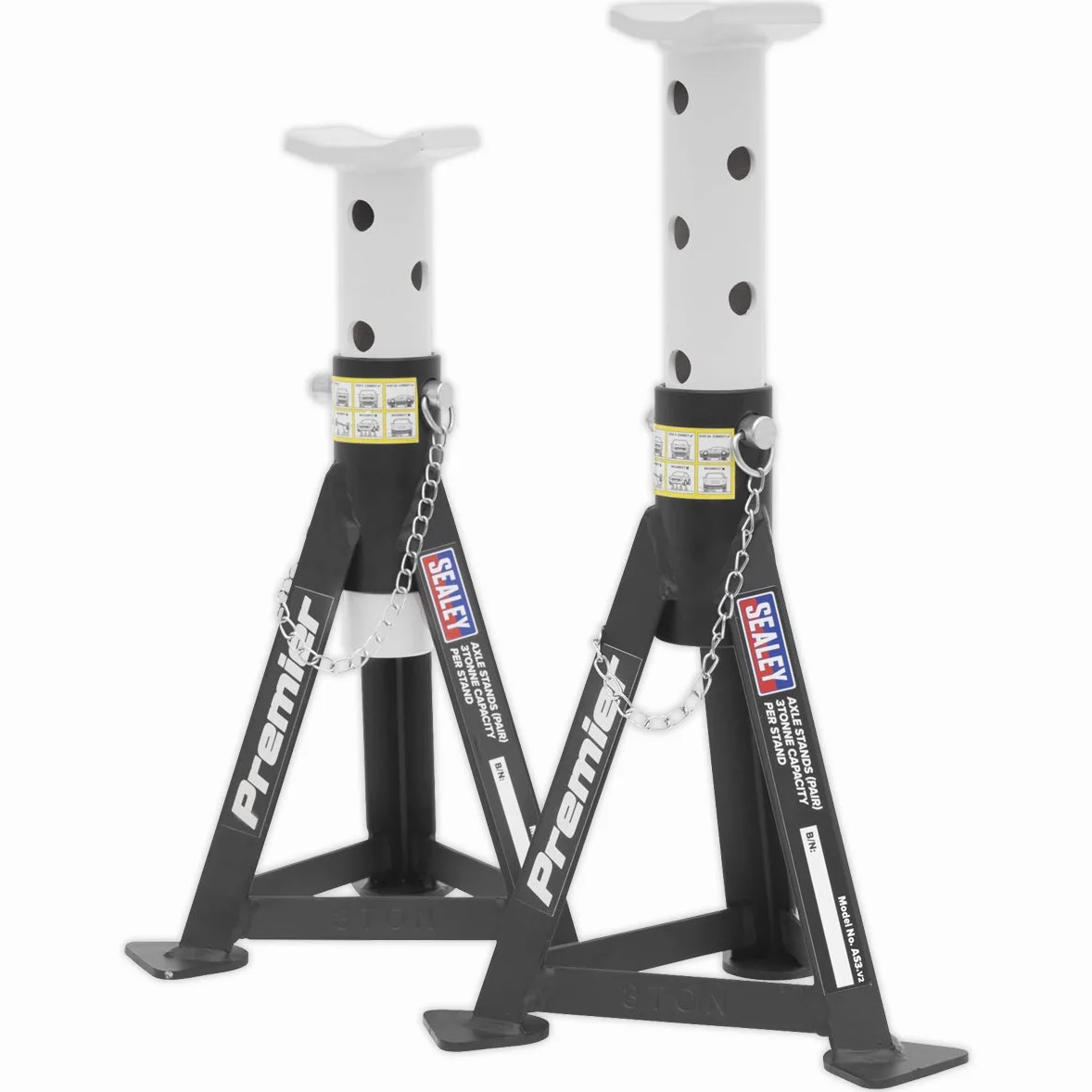 Sealey Axle Stands 3tonne Capacity per Stand 6tonne per Pair