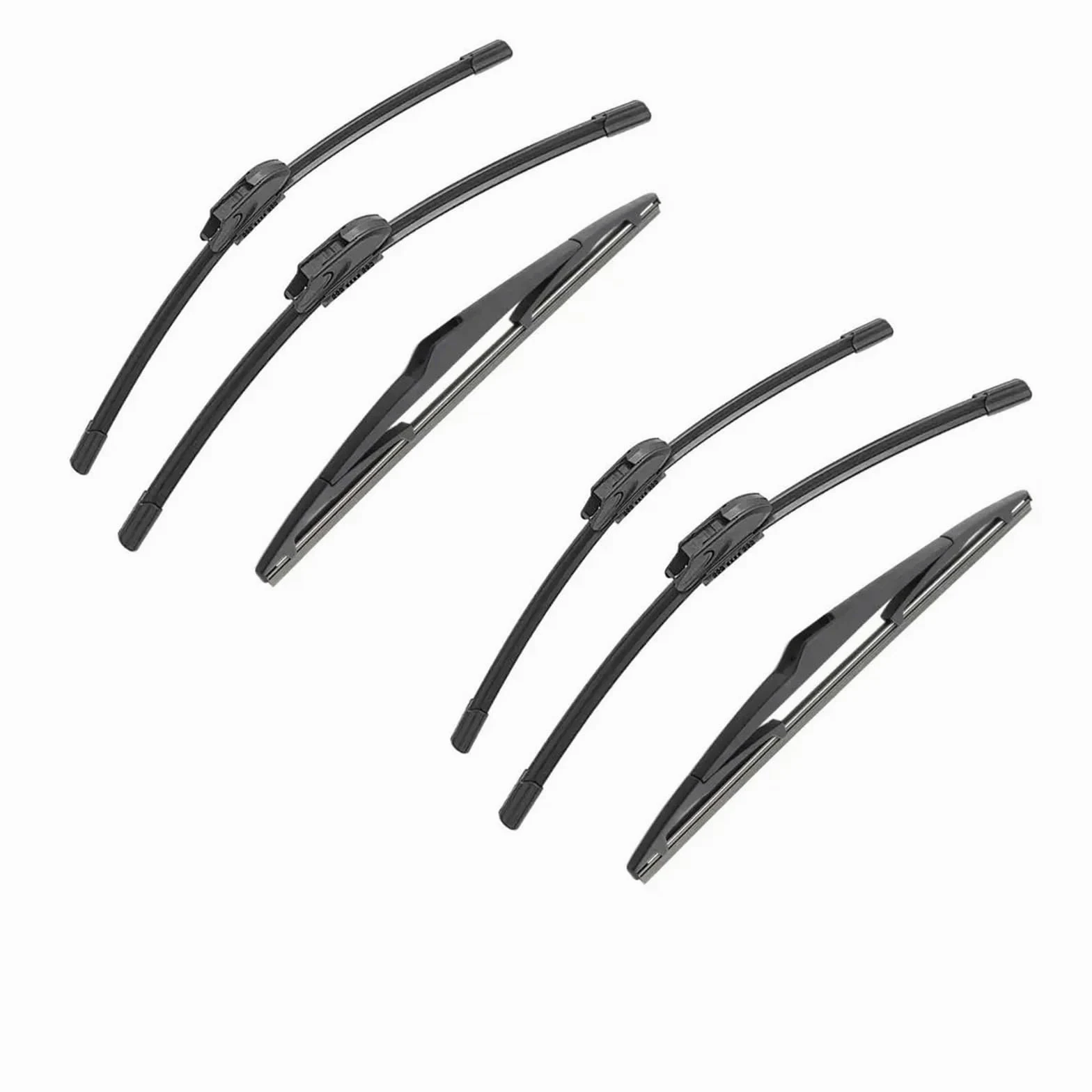 Limpia Parabrisas Juego De 3 Escobillas Limpiaparabrisas Delanteras Y Traseras Para Peugeot 2008-2018 Juego Escobillas Limpiaparabrisas(6 PCS)