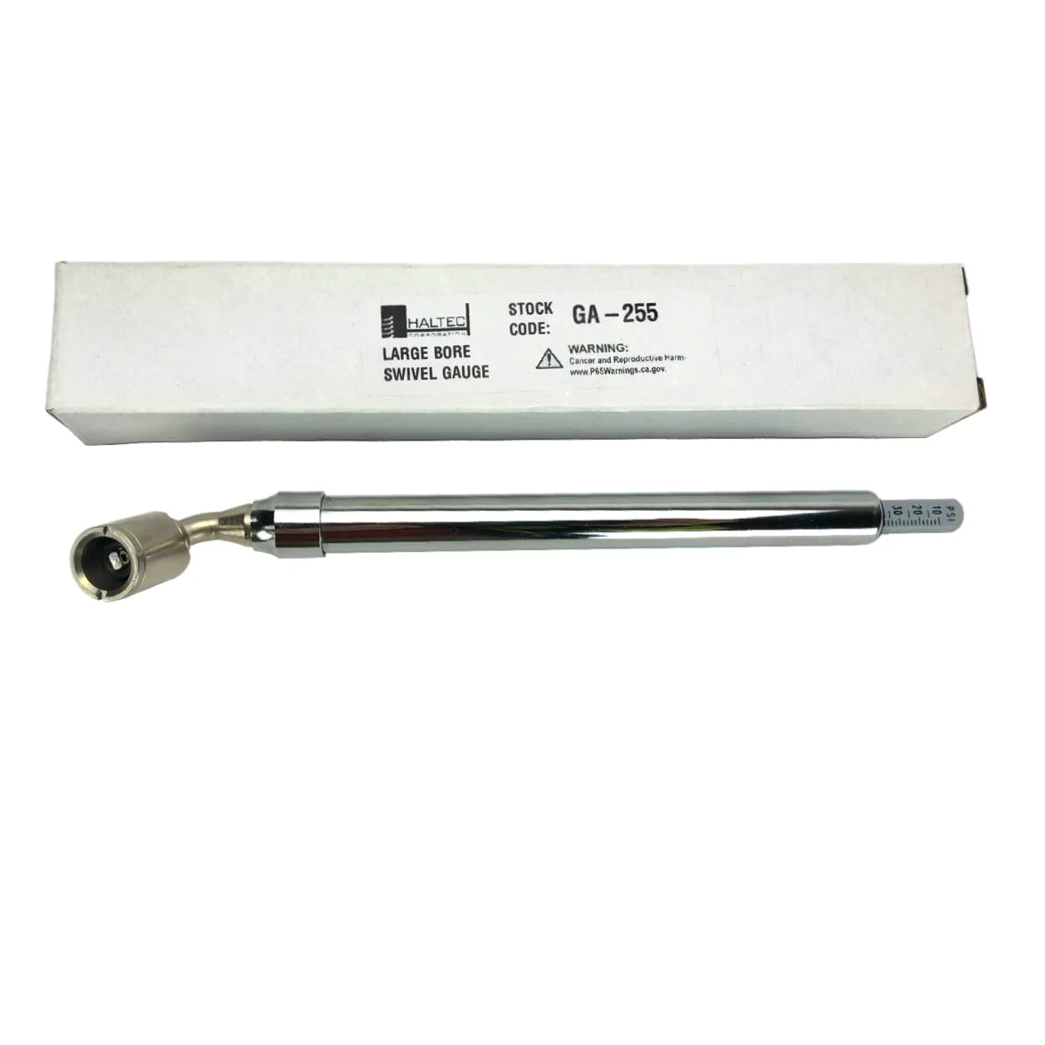 Haltec GA-255 Large Bore Swivel Foot Air Gauge 360 Degree Swivel 10-150 psi