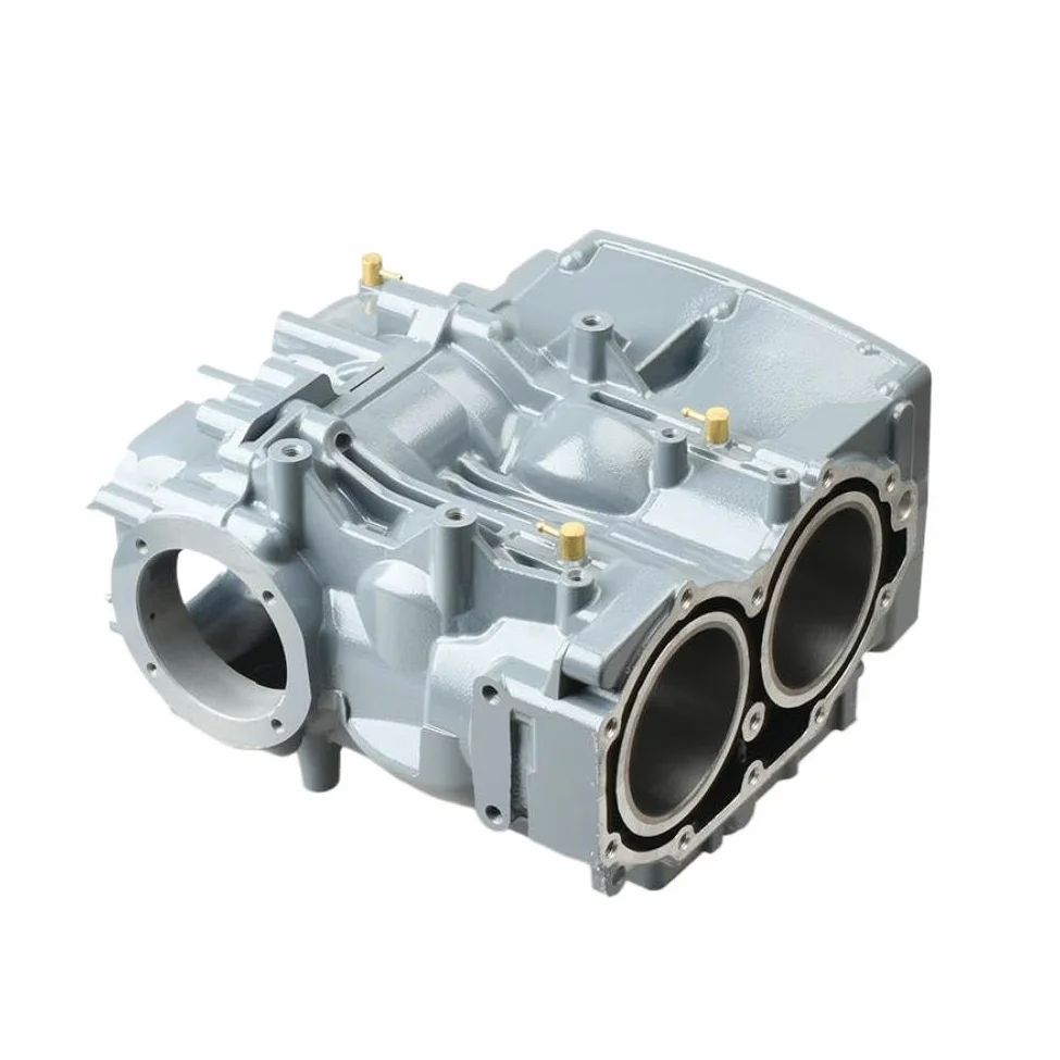 Conjunto de cárter y cilindro para motor fueraborda 2T E40X 40CV compatible con HDX 66T-15100 66T-15100-00 66T-15100-02-1S