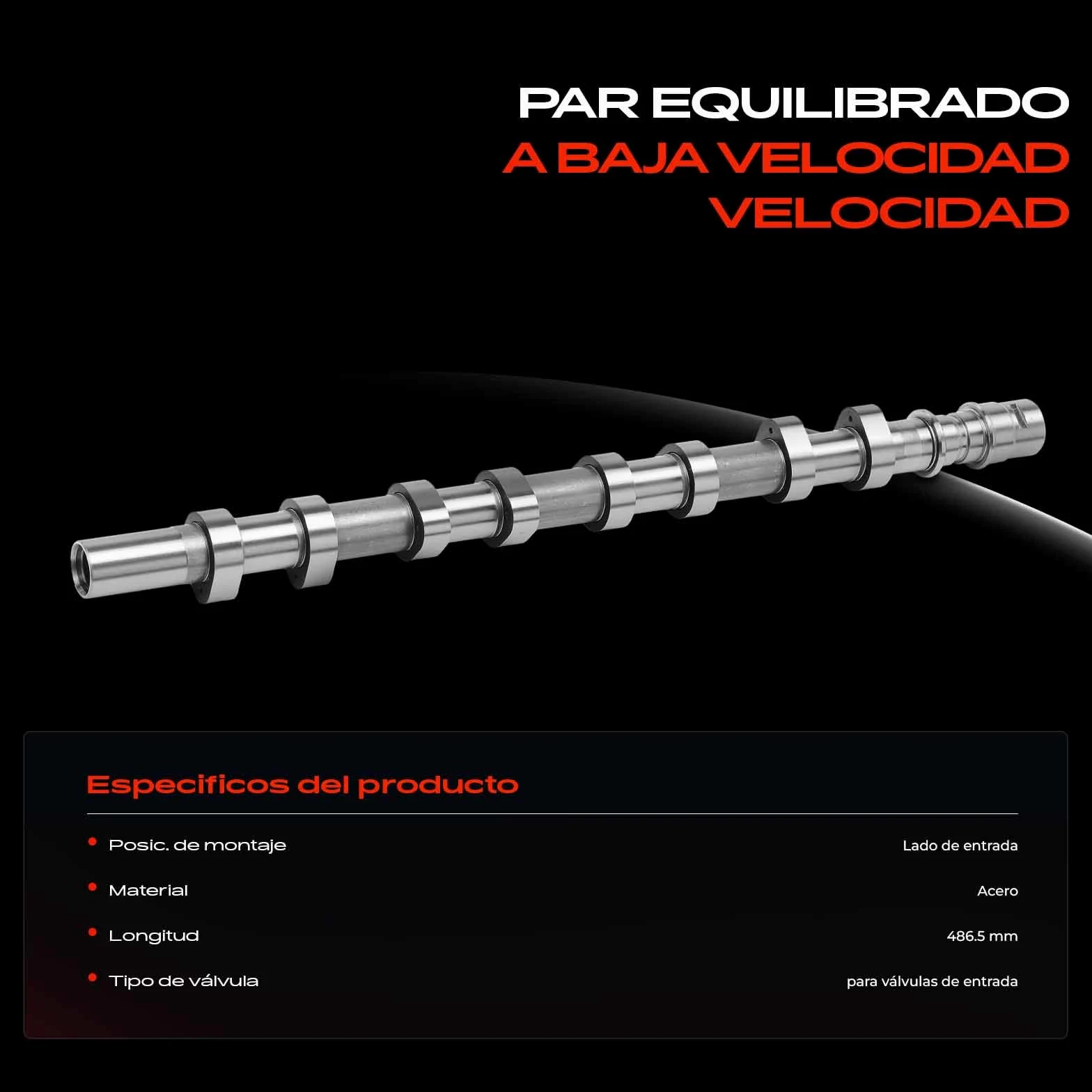 Frankberg Árbol de levas 55569172 | Compatible con: Autobús Interstar X70, Caja de tráfico II FL, Plataforma/chasis Master II ED/HD/UD, Caja Interstar X70