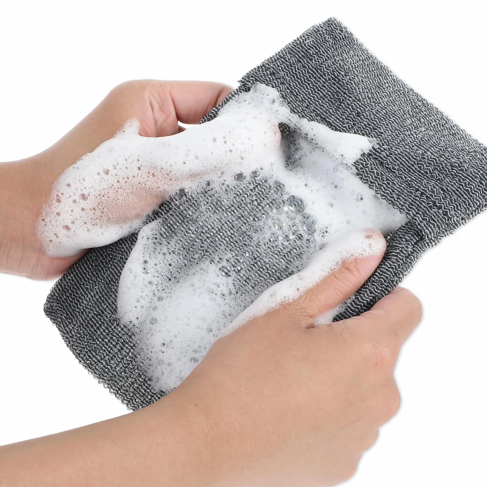 Bolsas de jabón sólido esponja exfoliante corporal doble capa