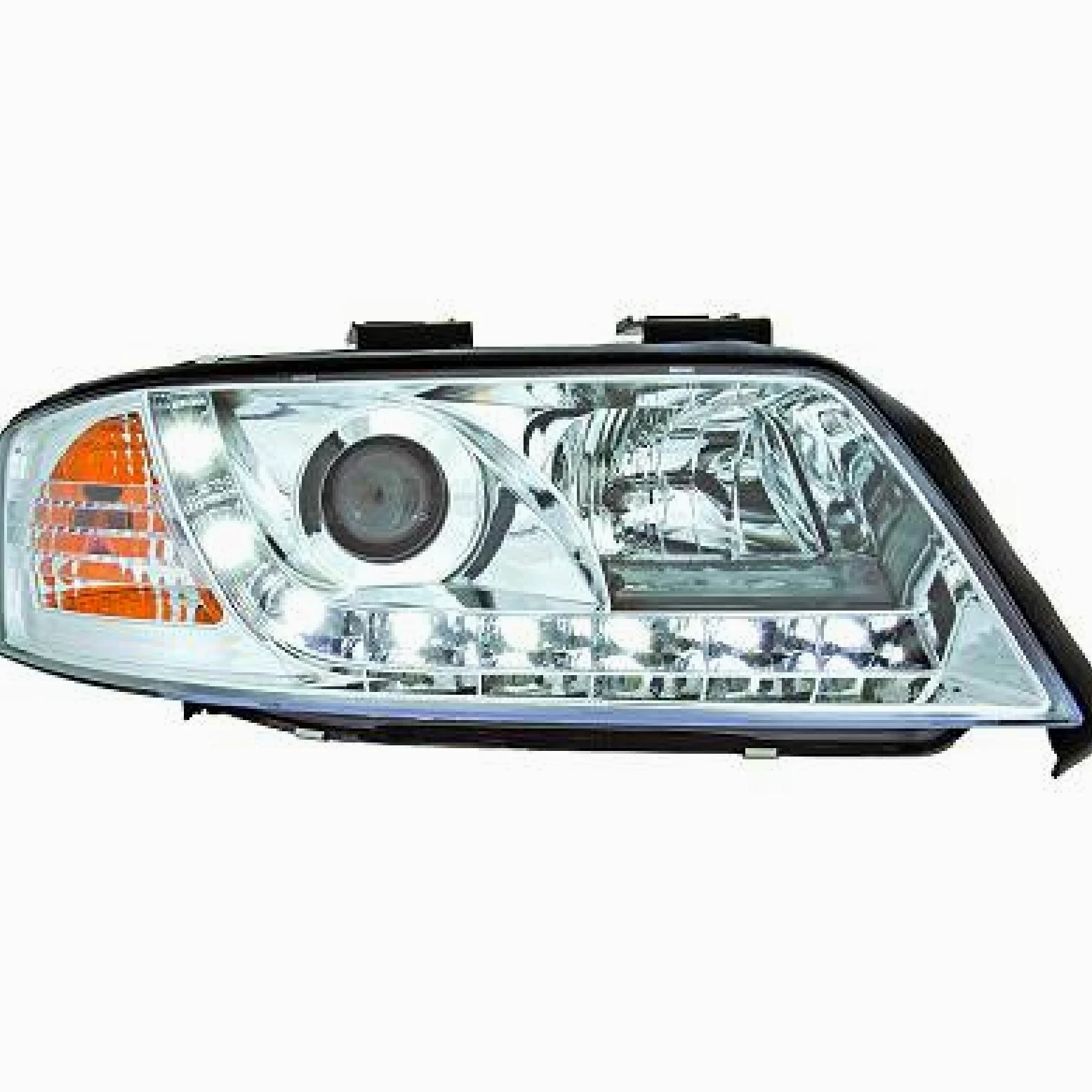 Juego de faros delanteros compatible con Audi A6 C5 H1 1997-1999 Halógeno