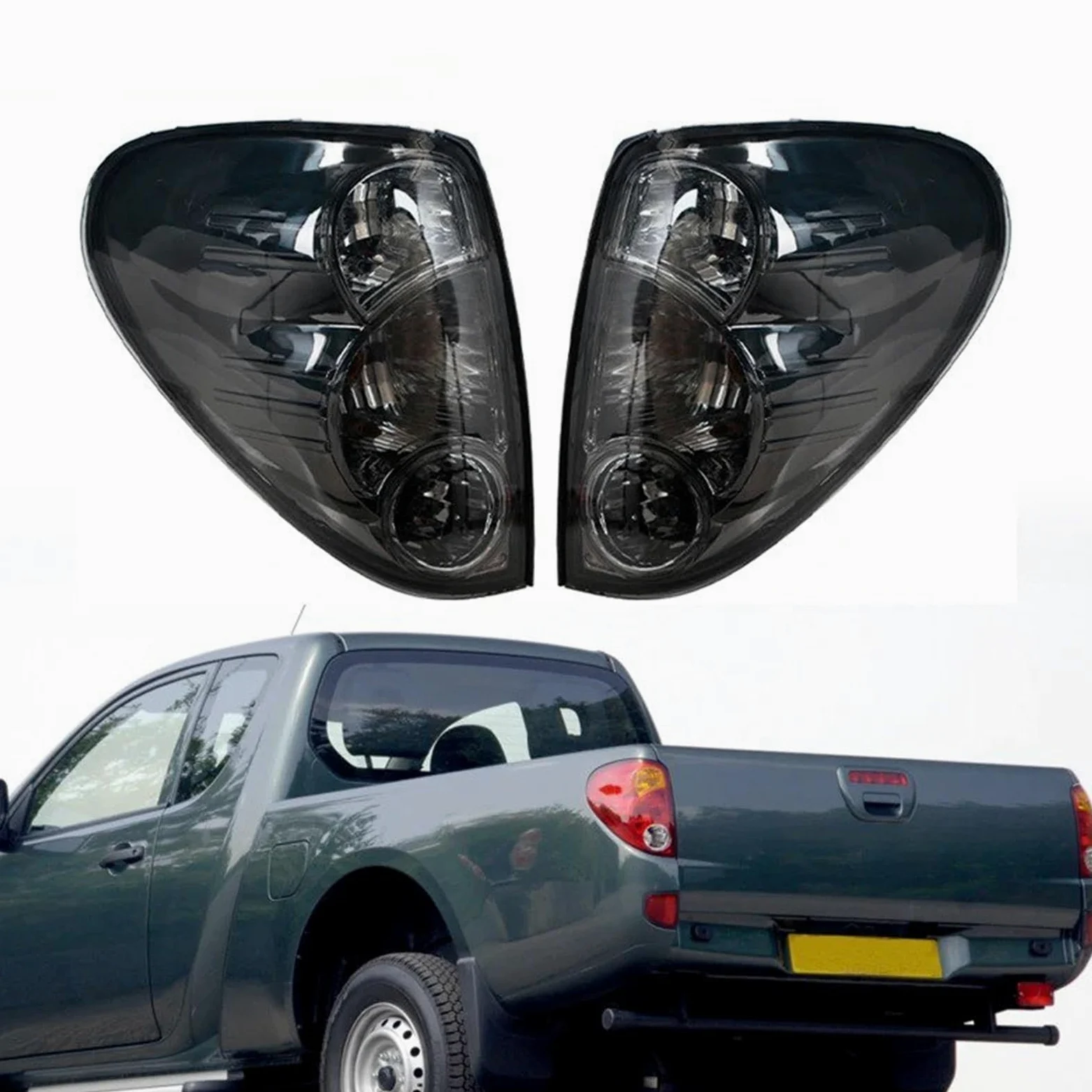 Luz Trasera Coche Para Mitsubishi L200 Para Triton Para Colt Para Pickup 05-16 Lámpara Freno Trasero Inverso Luz Trasera Humo Estacionamiento Lateral Piloto Posterior