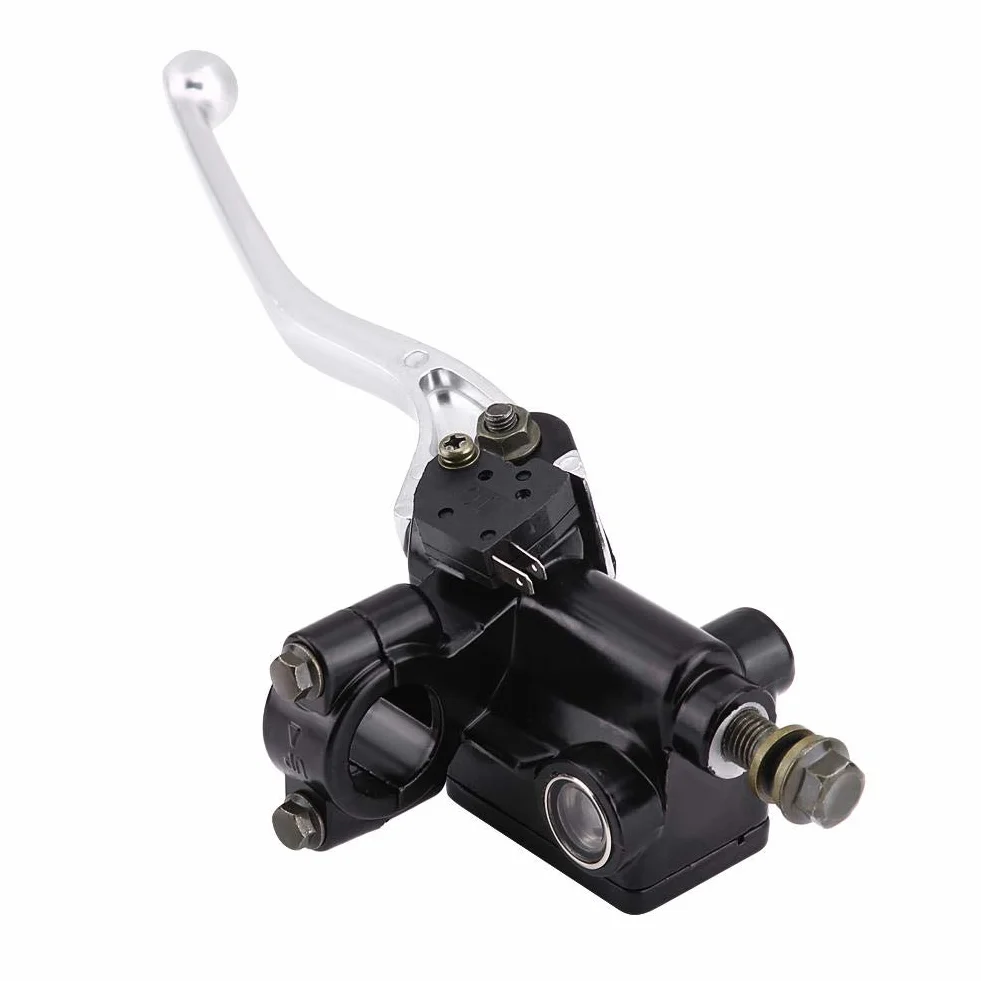 Terisass Maneta de la Motocicleta Embrague Freno, Bomba de palanca de Freno de Motocicleta 7/8" 22 mm Aleación de aluminio Freno delantero Derecho Cilindro Maestro Principal