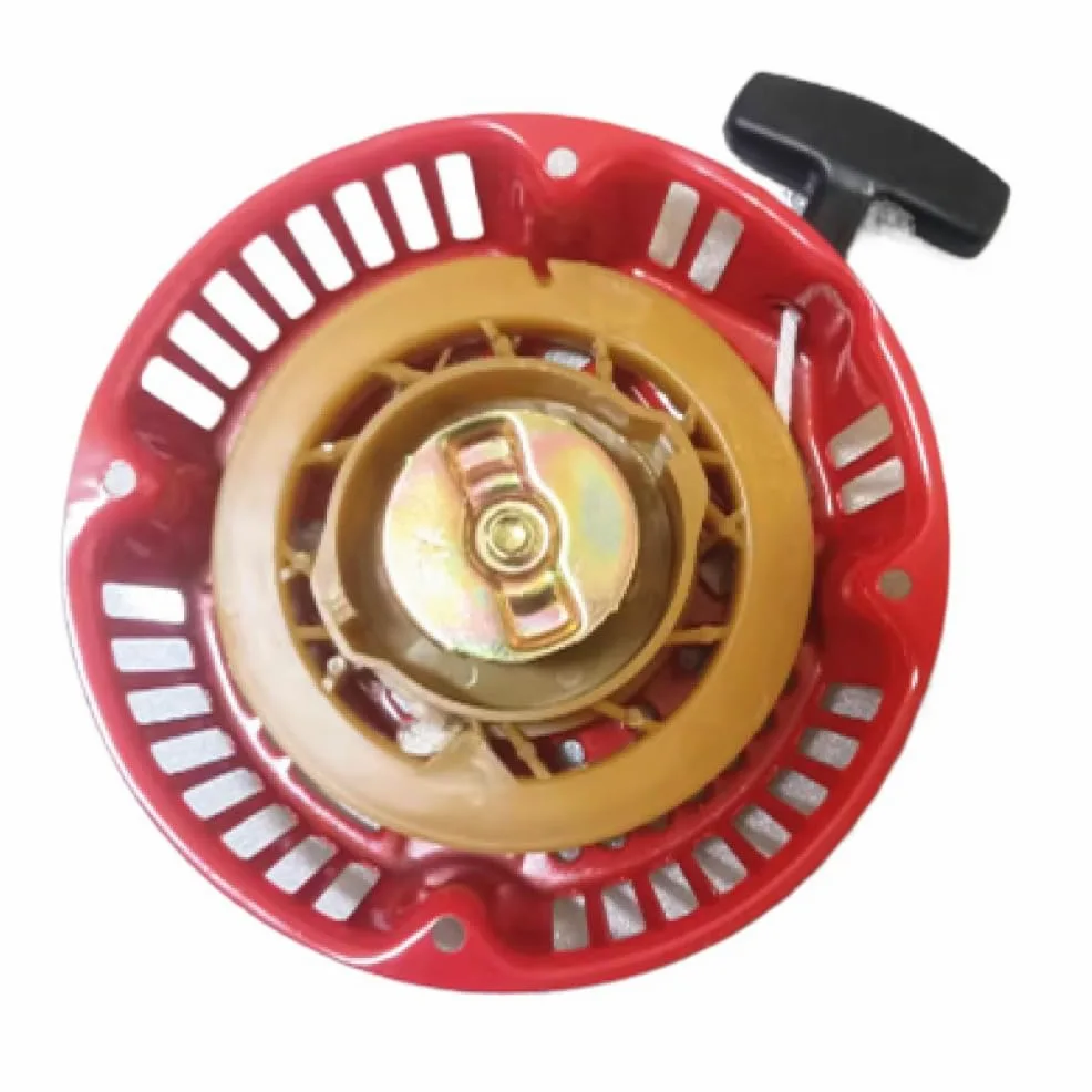 Arrancador de retroceso 4 pernos Altura 48 mm Polea de arranque por cuerda Cubierta de resorte de rebobinado Conjunto de agarre de cuerda Compatible con 170F