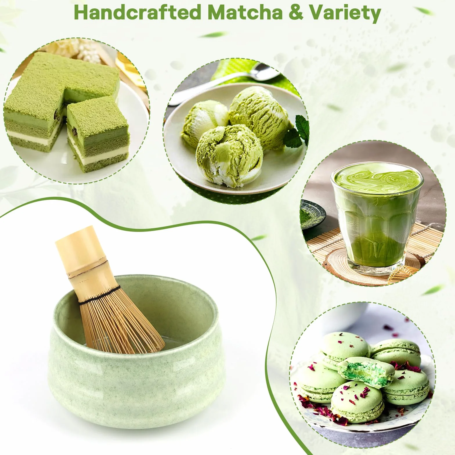 Matcha Kit 5 Piezas Bambú para Amantes del Matcha y Ceremonias del Té