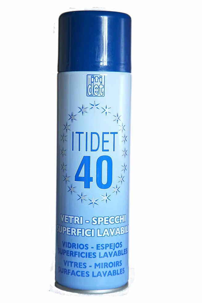 Iidet 40 Spray Limpiador Abrillantador para Superficies Lavables Cristales Espejos 12 Unidades
