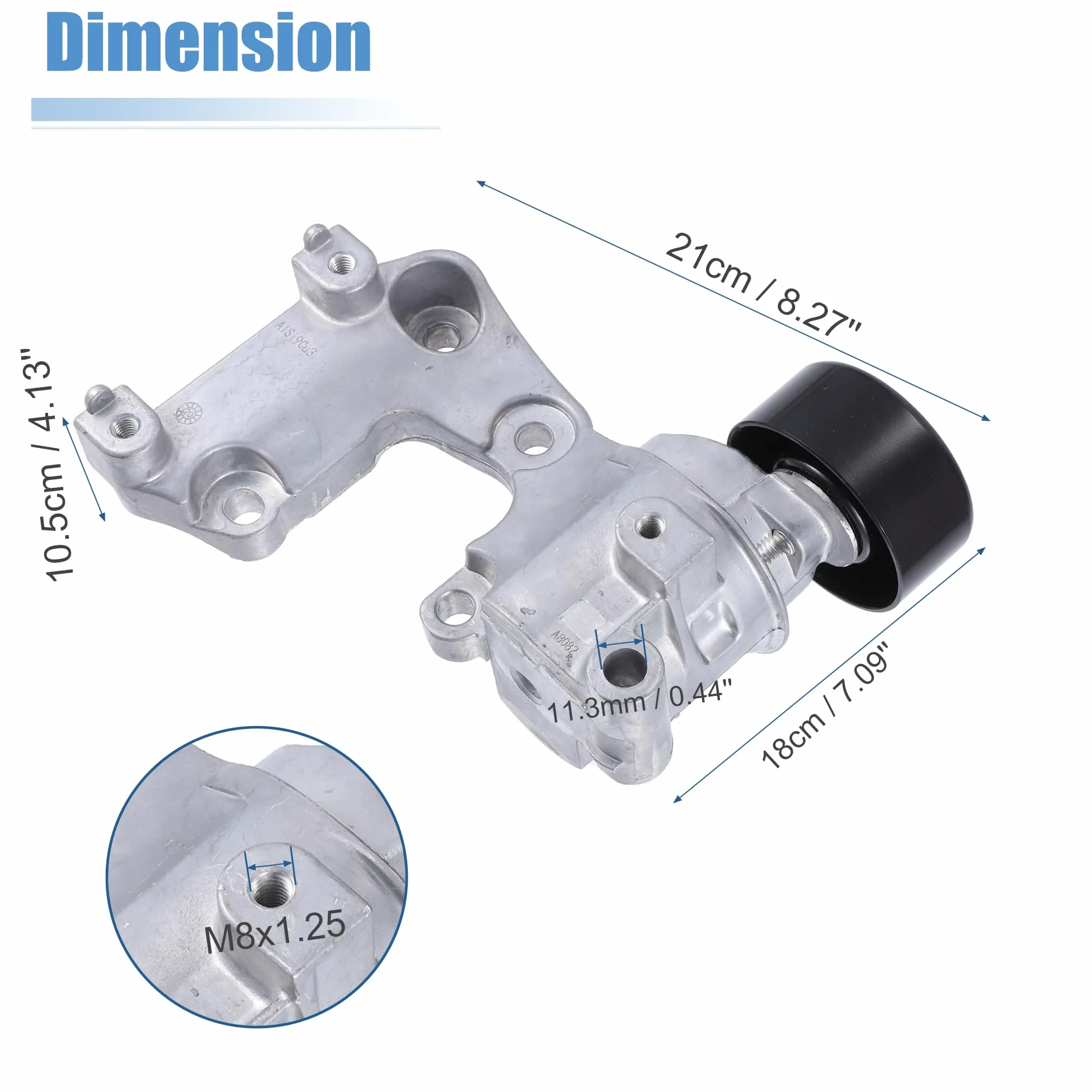 X AUTOHAUX 1uds Motor Correa Tensor Polea para Toyota 16620-31040