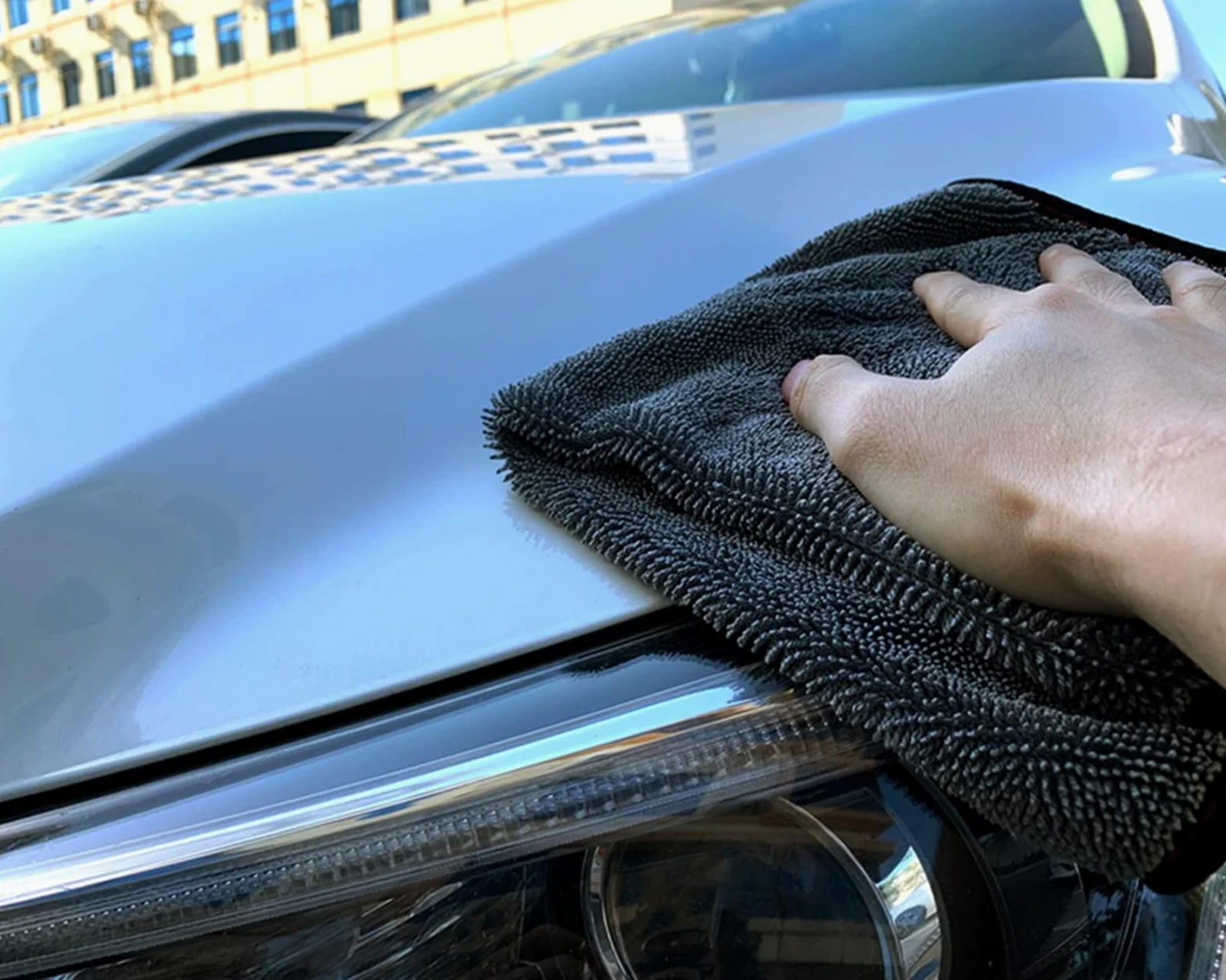 TRUSTTWO 40x80cm Microfibra súper Absorbente Toalla de Lavado de automóviles Coche Profesional Limpieza de automóvil Toallas de Secado Paño Compatible con Pantalla de Ventanas de automóviles The New
