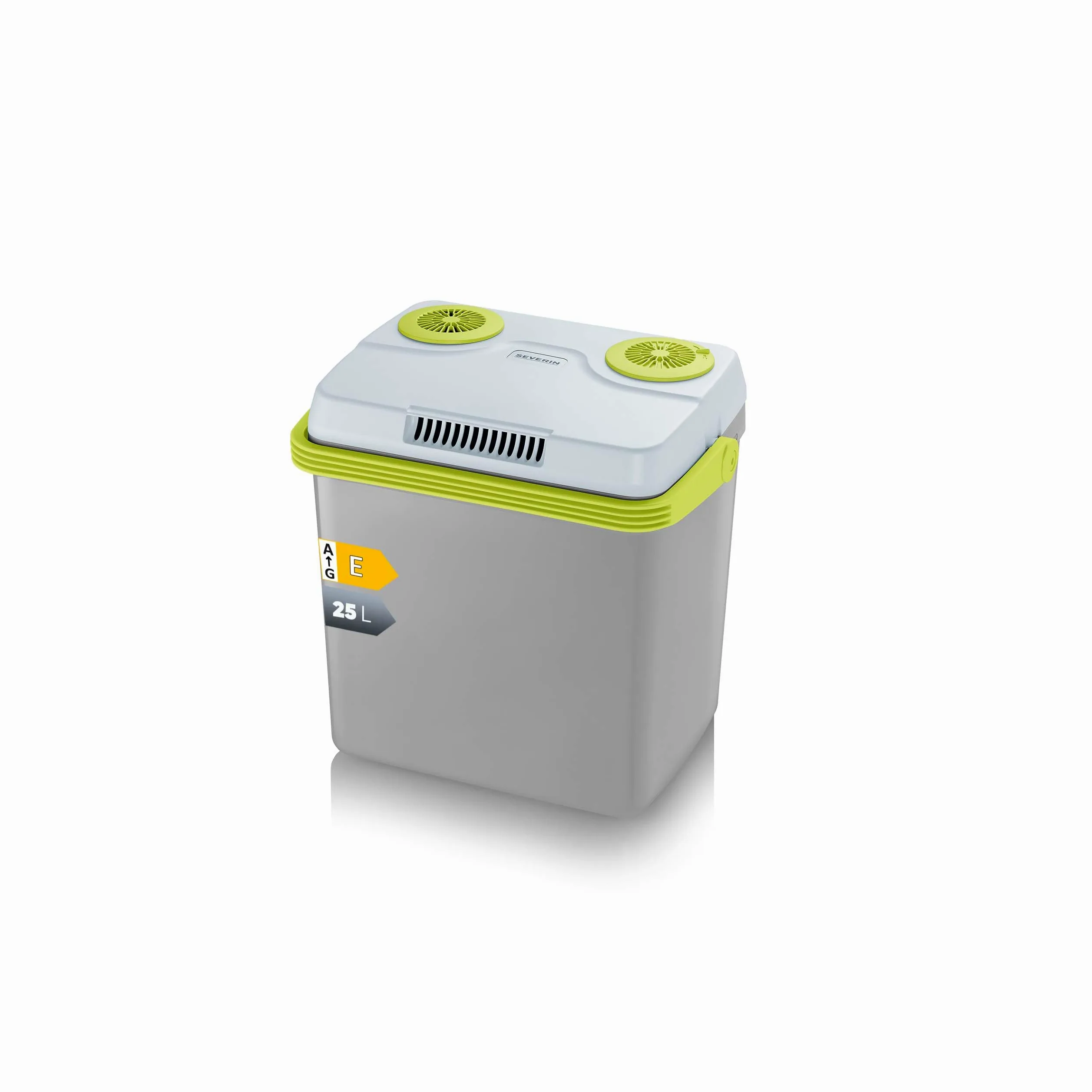 Severin TKB 2925 - Nevera portátil eléctrica con conexión USB, capacidad de 25 l, potencia 58 W, color gris verde