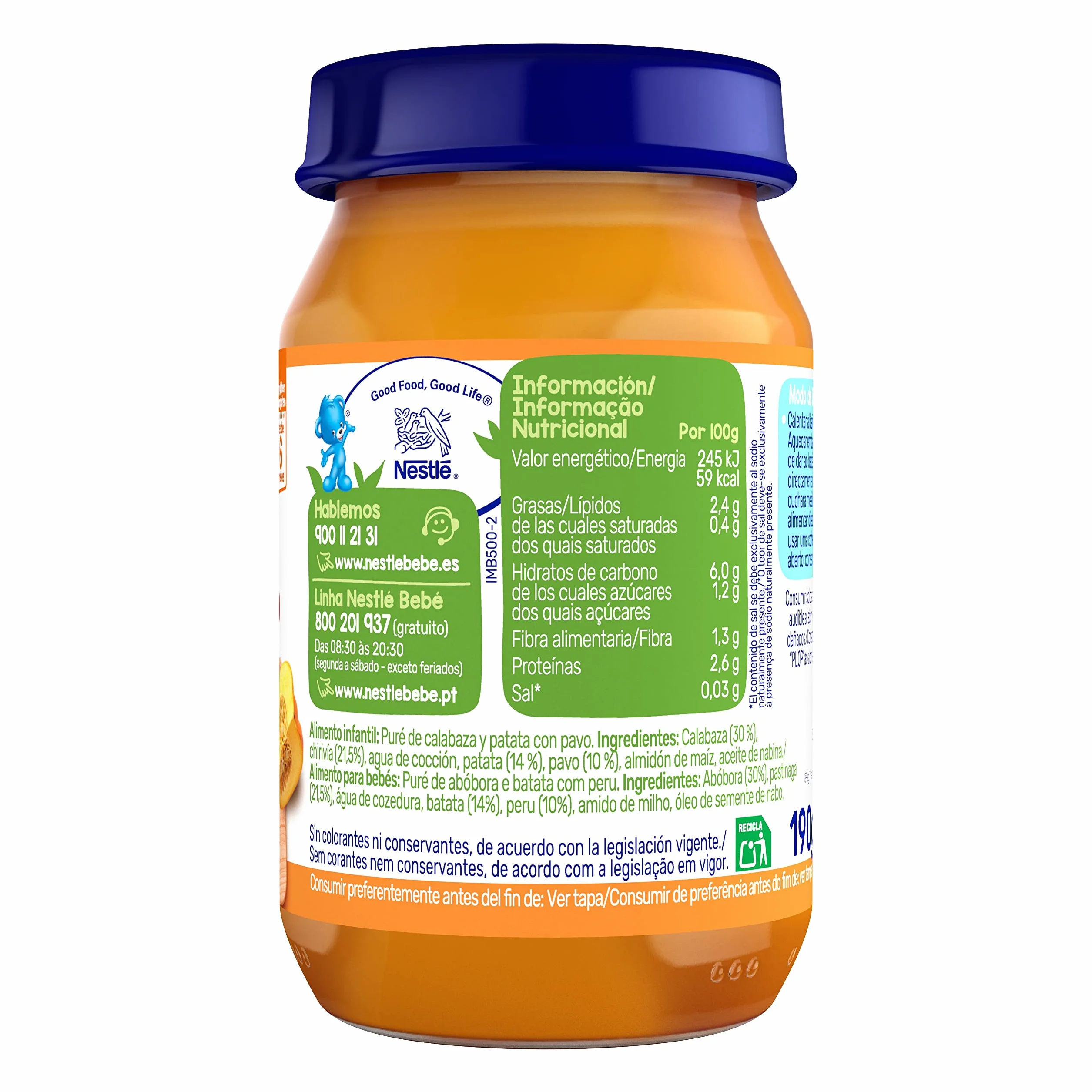 Nestle Verduritas con Pavo 6x190g