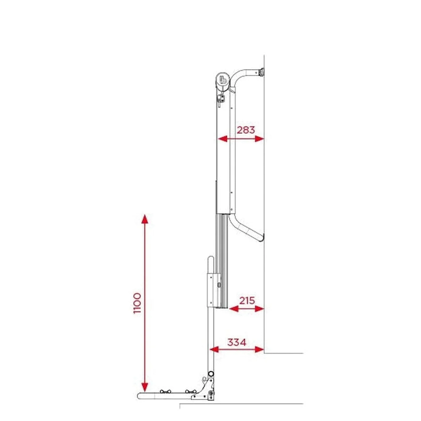 Portabicicletas Bike Lift BR-System Modelo - Carril