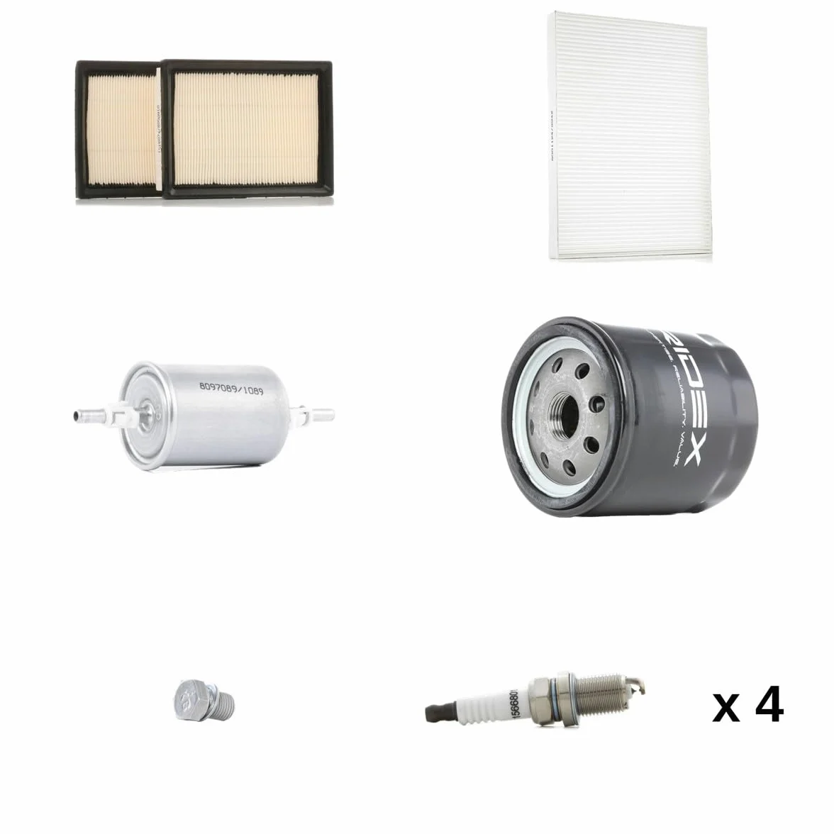 RIDEX 4682P6536 Kit Kit de servicio con válvula bloqueo de retorno con junta tórica Compatible con SEAT Arosa 6H, 6H1 Gasolina CNG/LPG