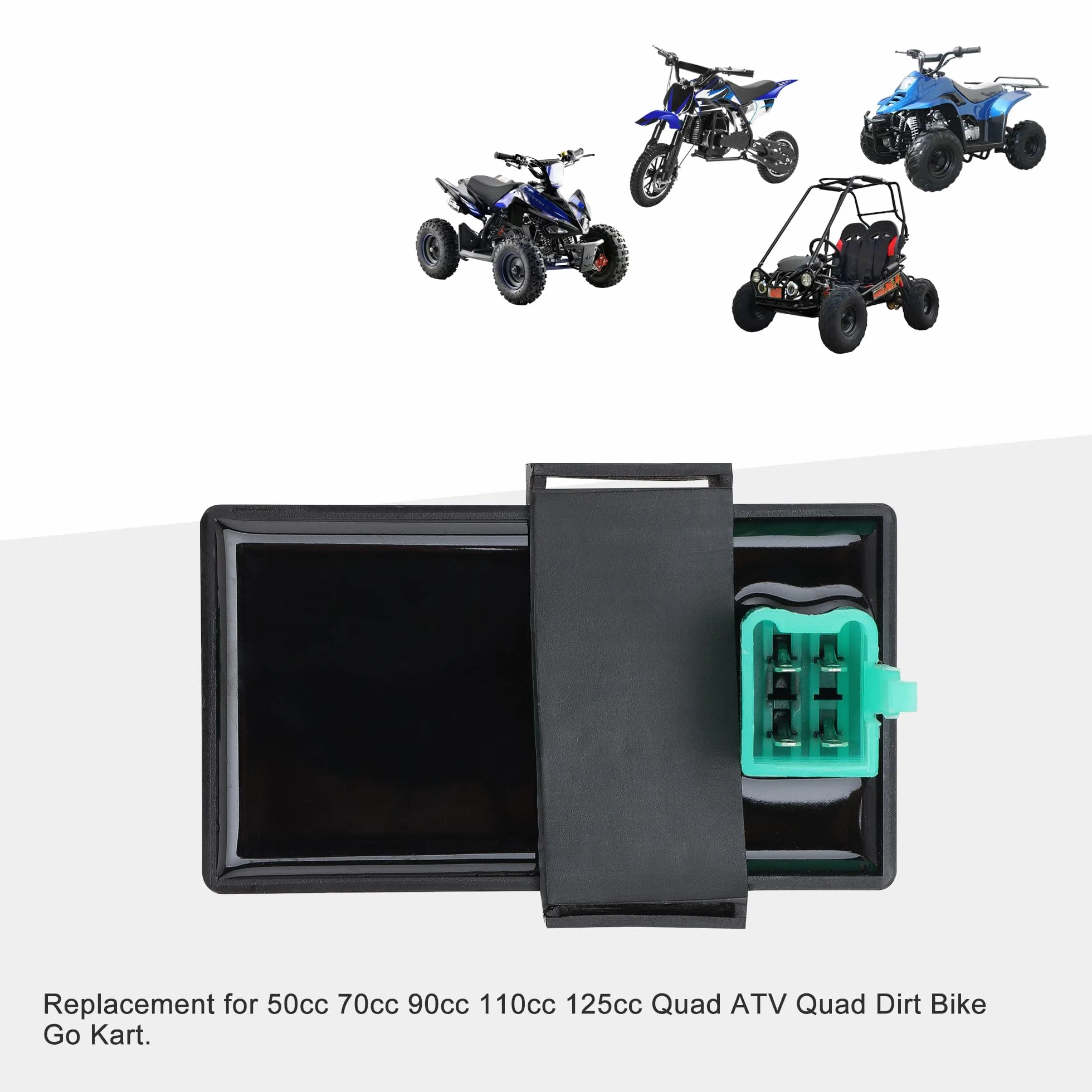 GOOFIT Centralita DC CDI 4 pines REV reemplazo para Helix CN250 Elite CH250 ATV Dirt Bike Go Kart