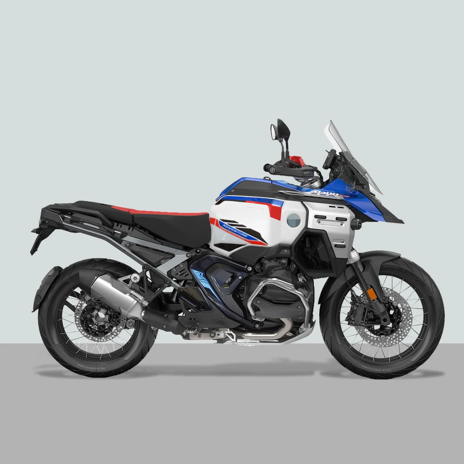 Resin Bike Kit Adhesivos Compatibles con BMW R 1300 GS Adventure Trophy 2025. Protection de Réservoir, Guardabarros, Paramanos de Choques y Arañazos de Moto. Kit Pegatinas 3D Resinadas Made in Italy