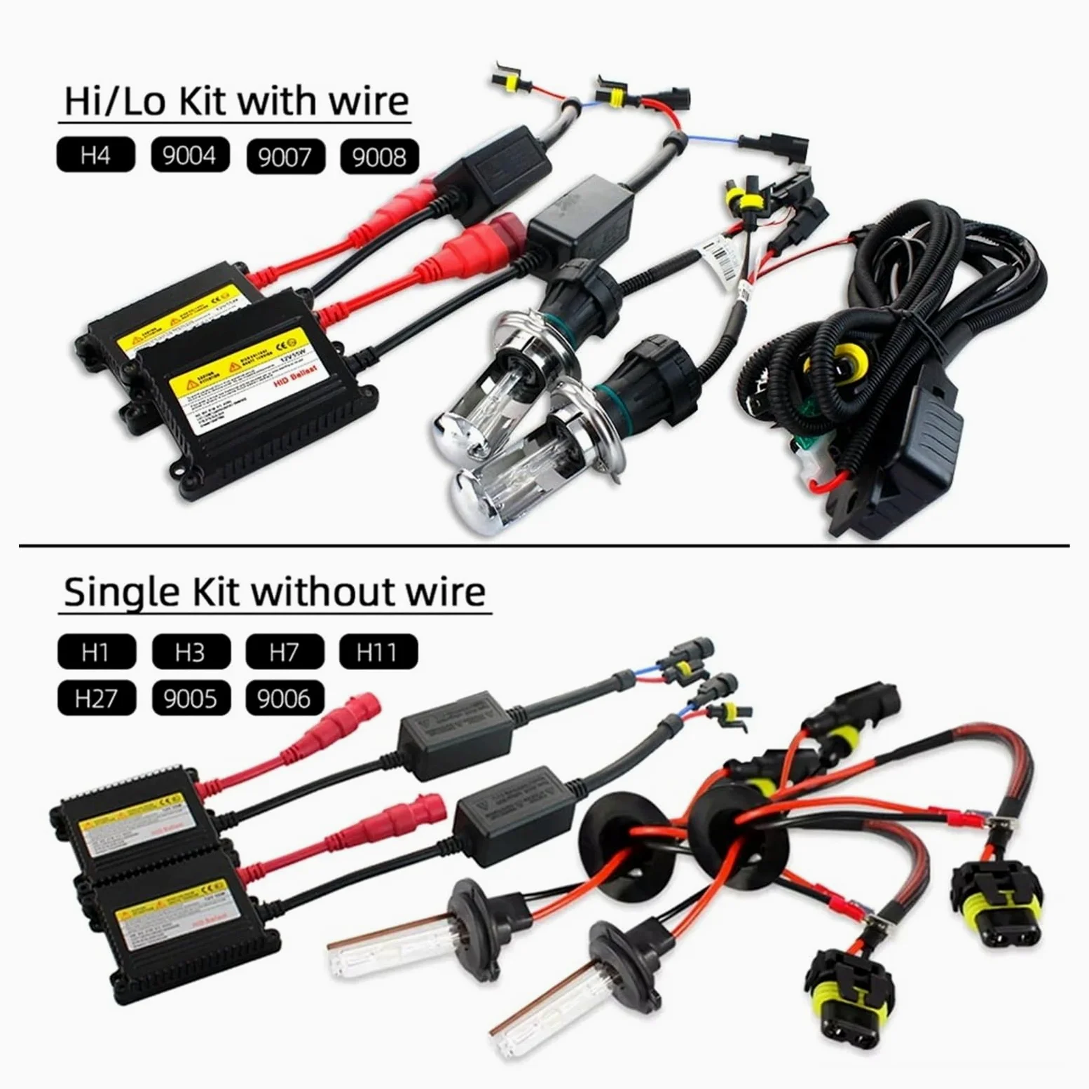 Xenon H7 35W 55W Kit De Lastre Bombilla Faro HID 12V H1 H3 H11 Hid 4300k 6000k Reemplace La Lámpara Halógena Balasto De Xenón(3K,55W_H7)