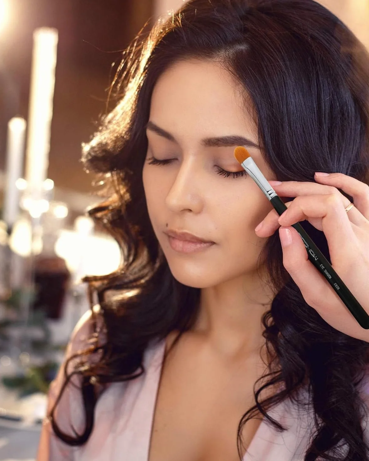 EIGSHOW Pincel aplicador de imprimación de sombra de ojos para mezclar, corrector, herramientas profesionales E828