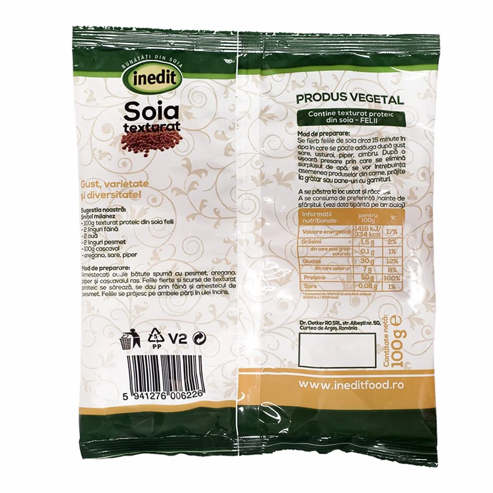Soja Seca Filetes 100g Caja de 12 Und