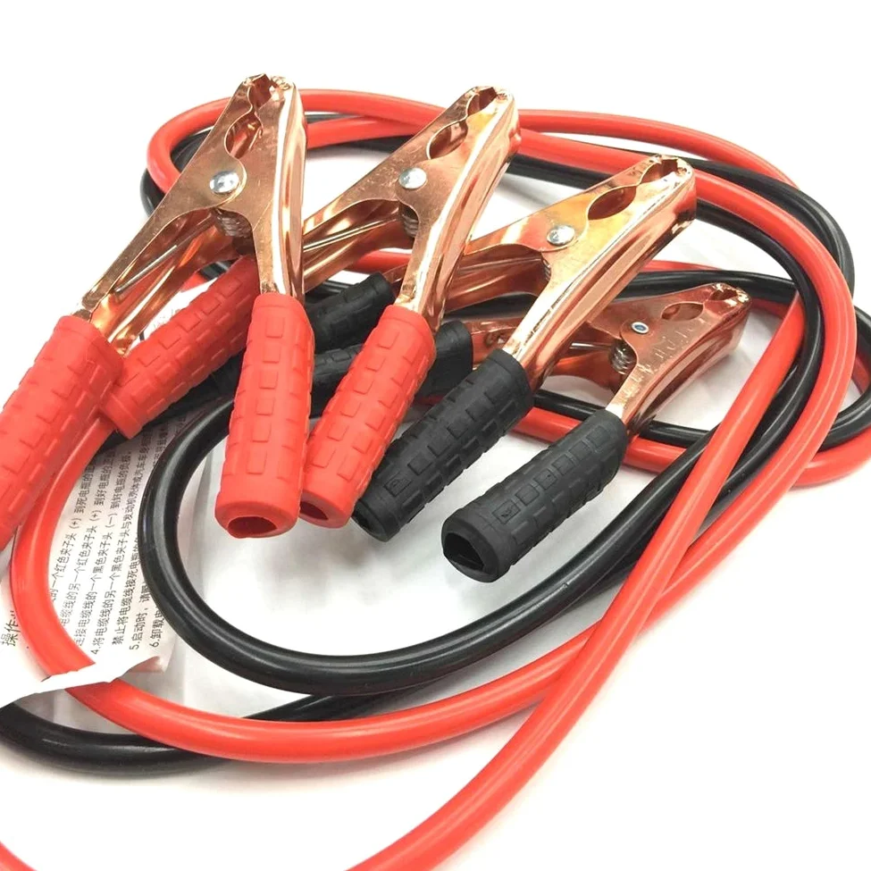 Cable Puente para Coche Furgoneta camión, Cables Puente de batería de Coche Hechos de Cobre 2,2 m (500a 2,2 m)