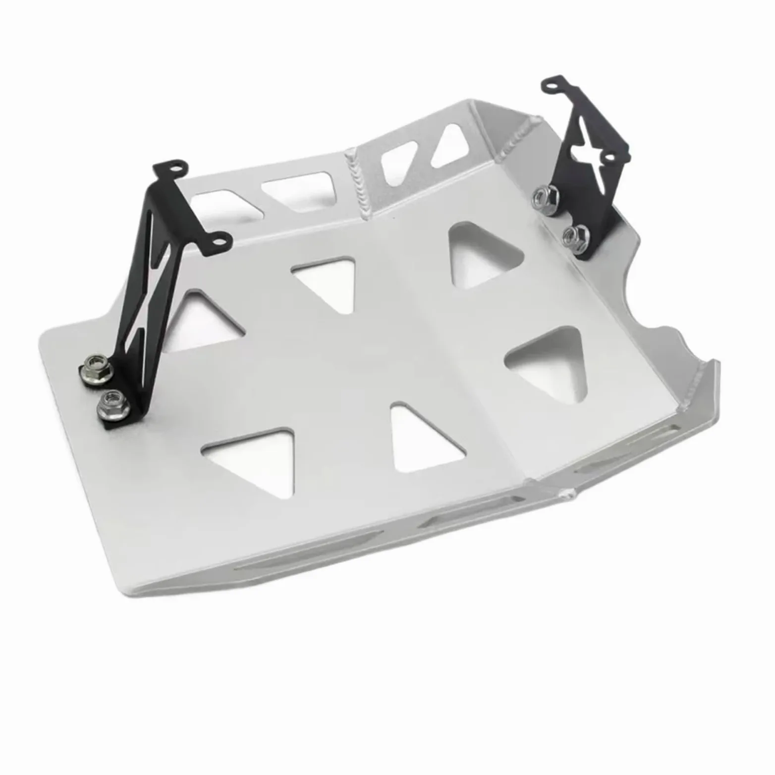 Kits de Montaje Arandelas Compatible con Brixton Crossfire 500, Protector de cárter Aluminio, Placas protección, Cubierta del Motor Motos Deflector de Viento(Silver 3mm)
