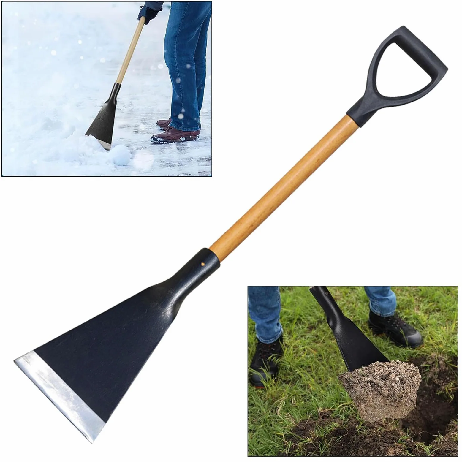 Herramienta para Raspar Hielo, de Hielo, Herramienta para Limpiar Jardines, Removedor de Nieve para Construcción con Cemento.
