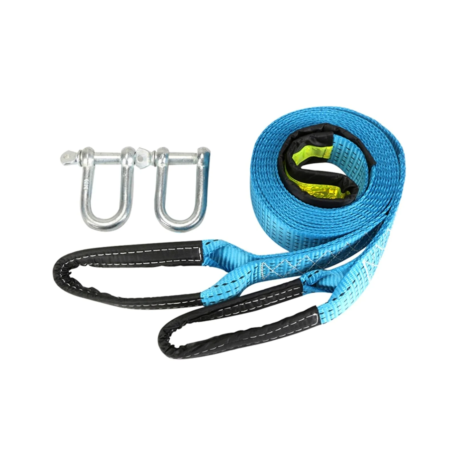 Cuerda del cabrestante, Cable de Remolque 3/4/5M y 8 toneladas, Correa for Coche, Cuerda con Ganchos, Nailon Alta Resistencia for Emergencia Resistente(4m)