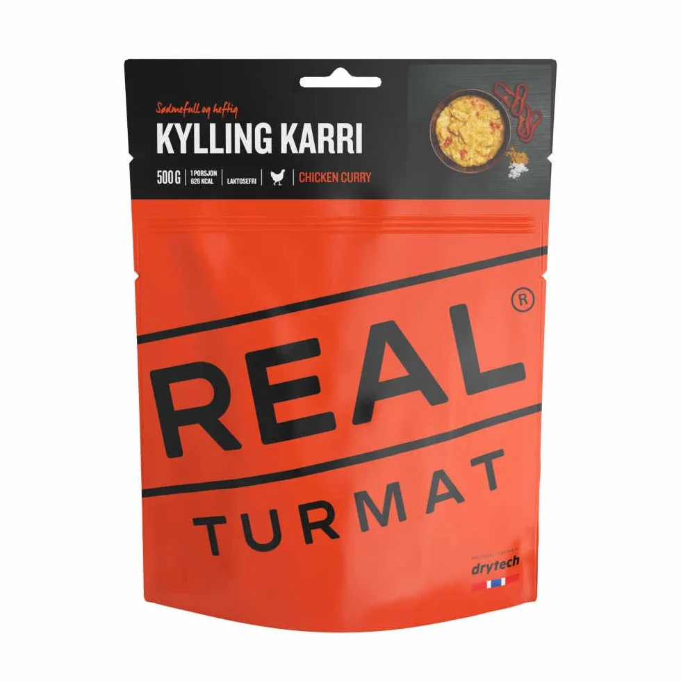 Real Turmat Pollo al Curry, Comida al Aire Libre