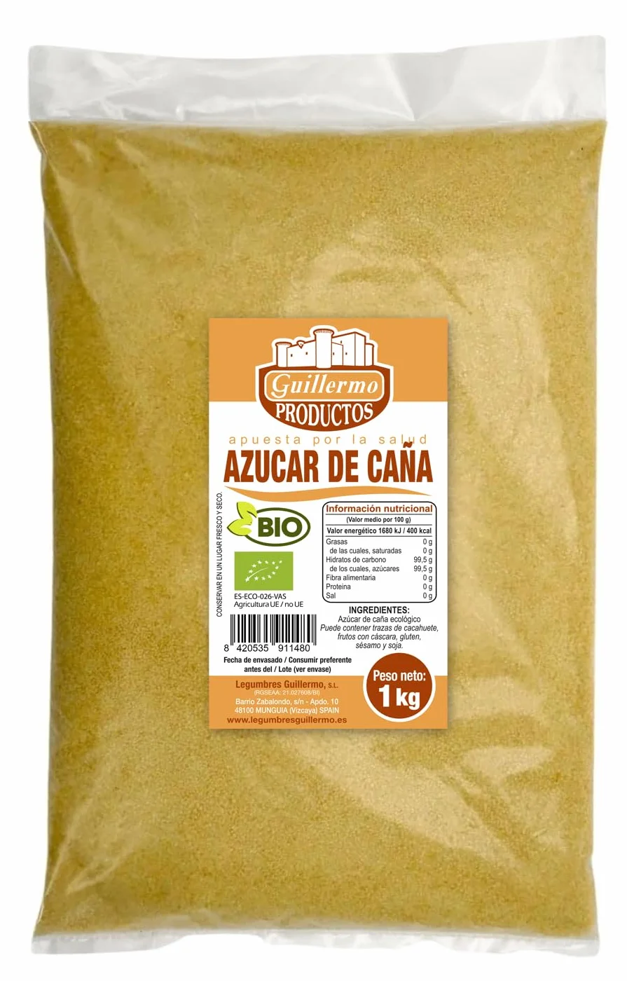 Azúcar de caña BIO Bolsa 1 kg Ecológico