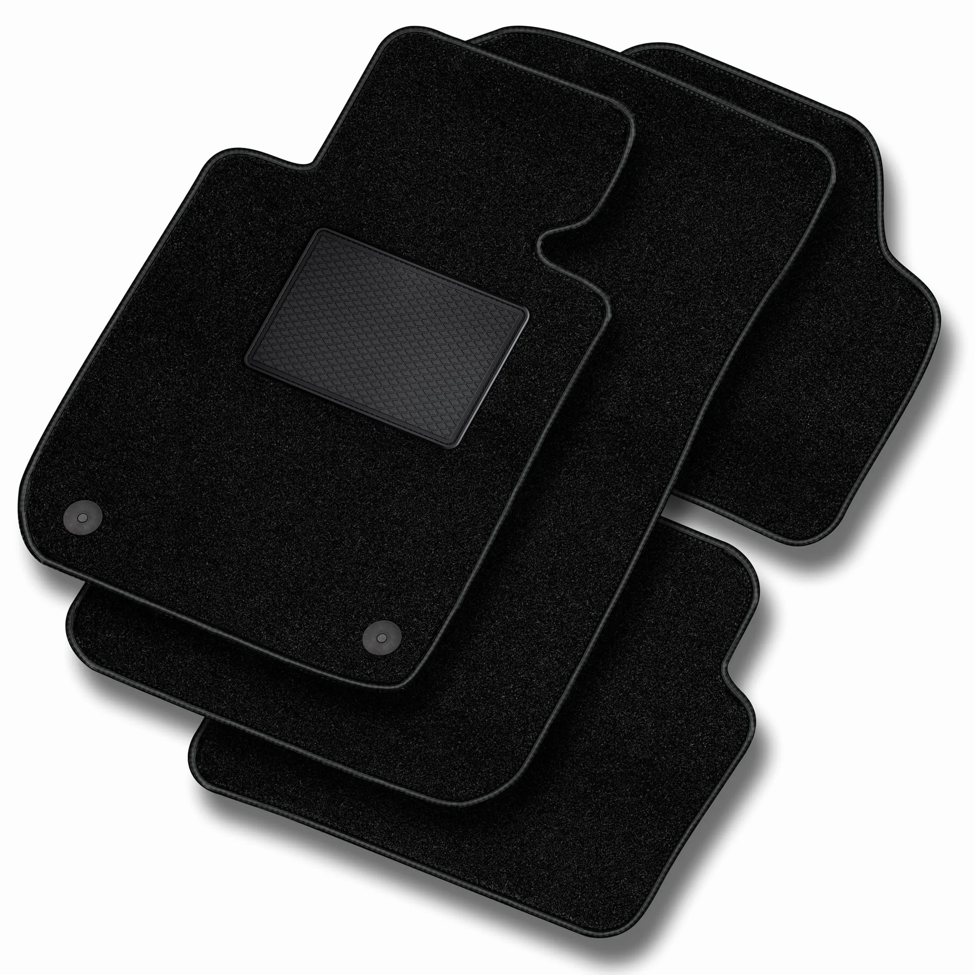 Mazda 3 III 2013-2019 MOTOS Basic Alfombrillas coche de velours juego negro