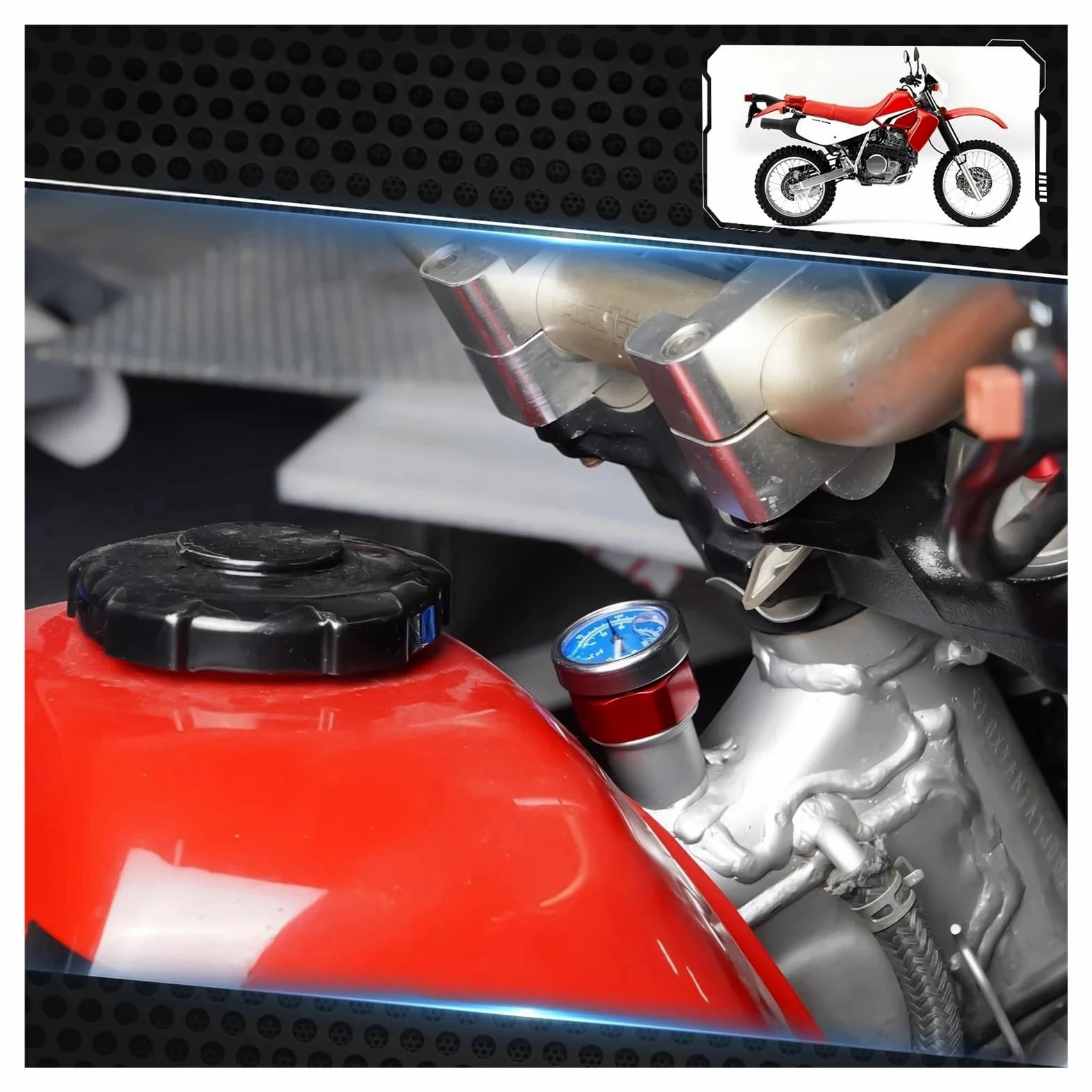 Combustible Varilla para XR650L para XR 650 L 1993-2024 Varilla Nivel Aceite Motocicleta con Indicador Temperatura Termómetro
