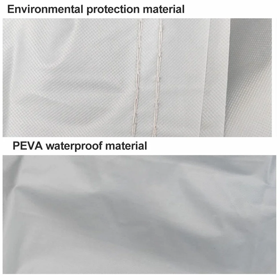 Funda para Moto, Funda Moto Impermeable, Motocicleta Protector UV para Exteriores, Cubierta para Scooter de Motor, Cubierta de Motocicleta Protector UV para Exteriores 240×140cm, Plata