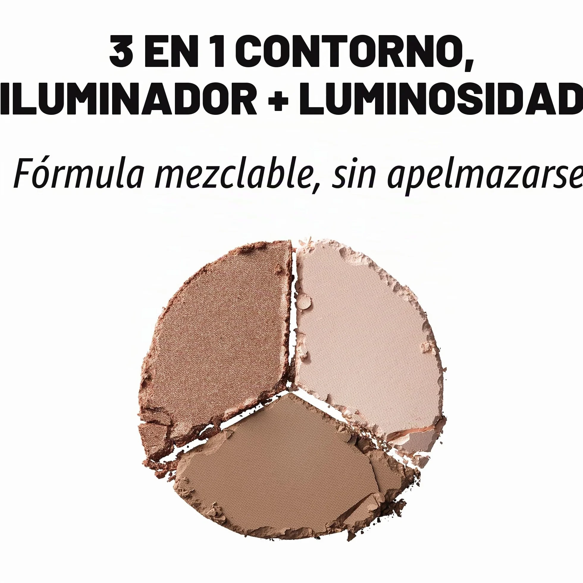 NYX Professional Makeup Paleta de Contouring & Iluminador 3 Steps to Sculpt Face Sculpting Palette tono 1 Fair Beige