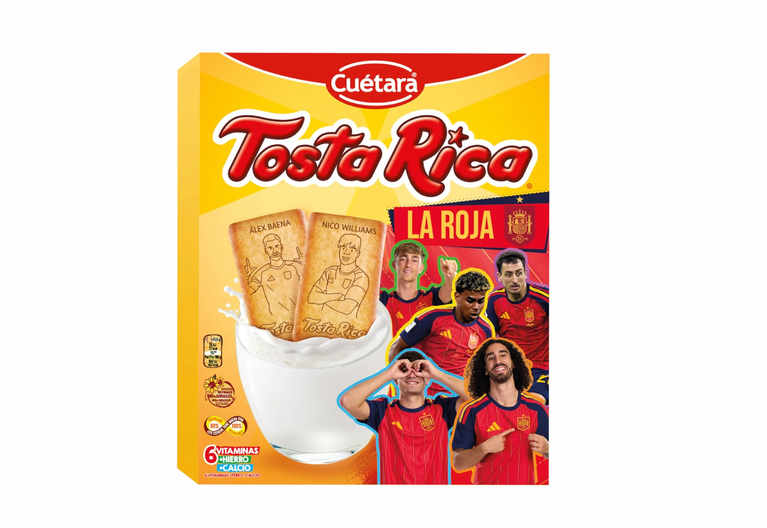 Cuétara Tosta Rica Galletas 570g (3 x 190g)