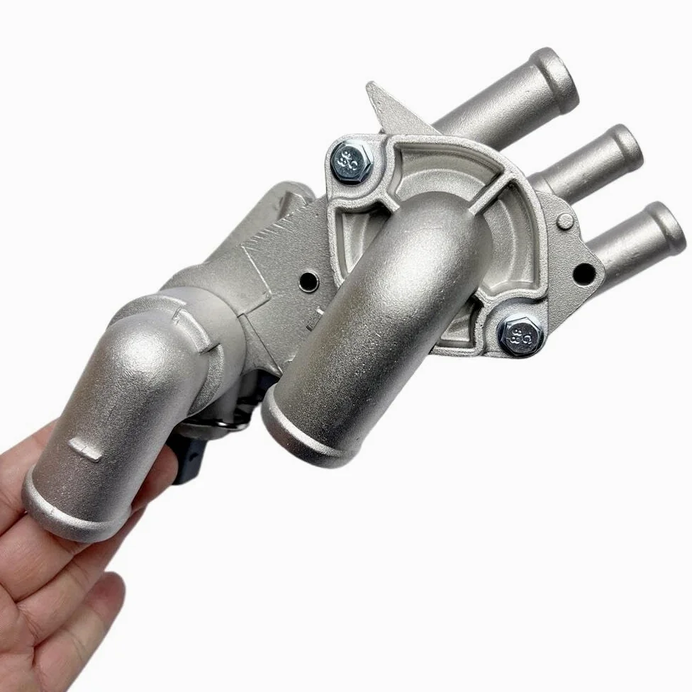 Termostato de refrigerante del motor Termostatos d 032121111AT 032121111AK Carcasa del regulador de refrigerante con termostato compatible con Volkswagen LupoLupo 3L TDI