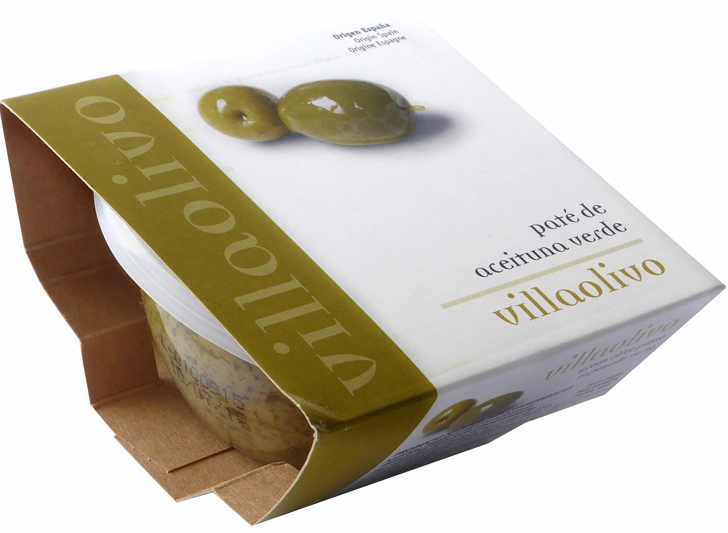 Pack 3x125g Paté de Aceituna Verde 100% Natural Sin Conservantes ni Aditivos Gourmet Español