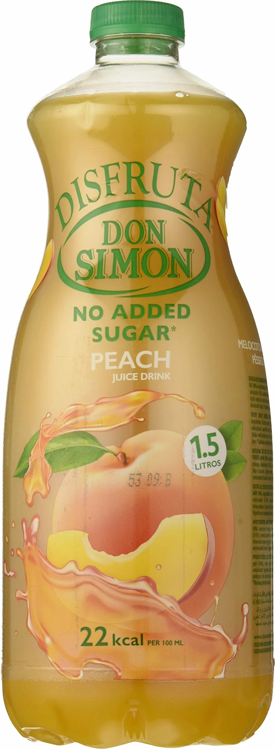 Don Simon Nectar de Frutas Melocotón sin Azúcar, 1.5L