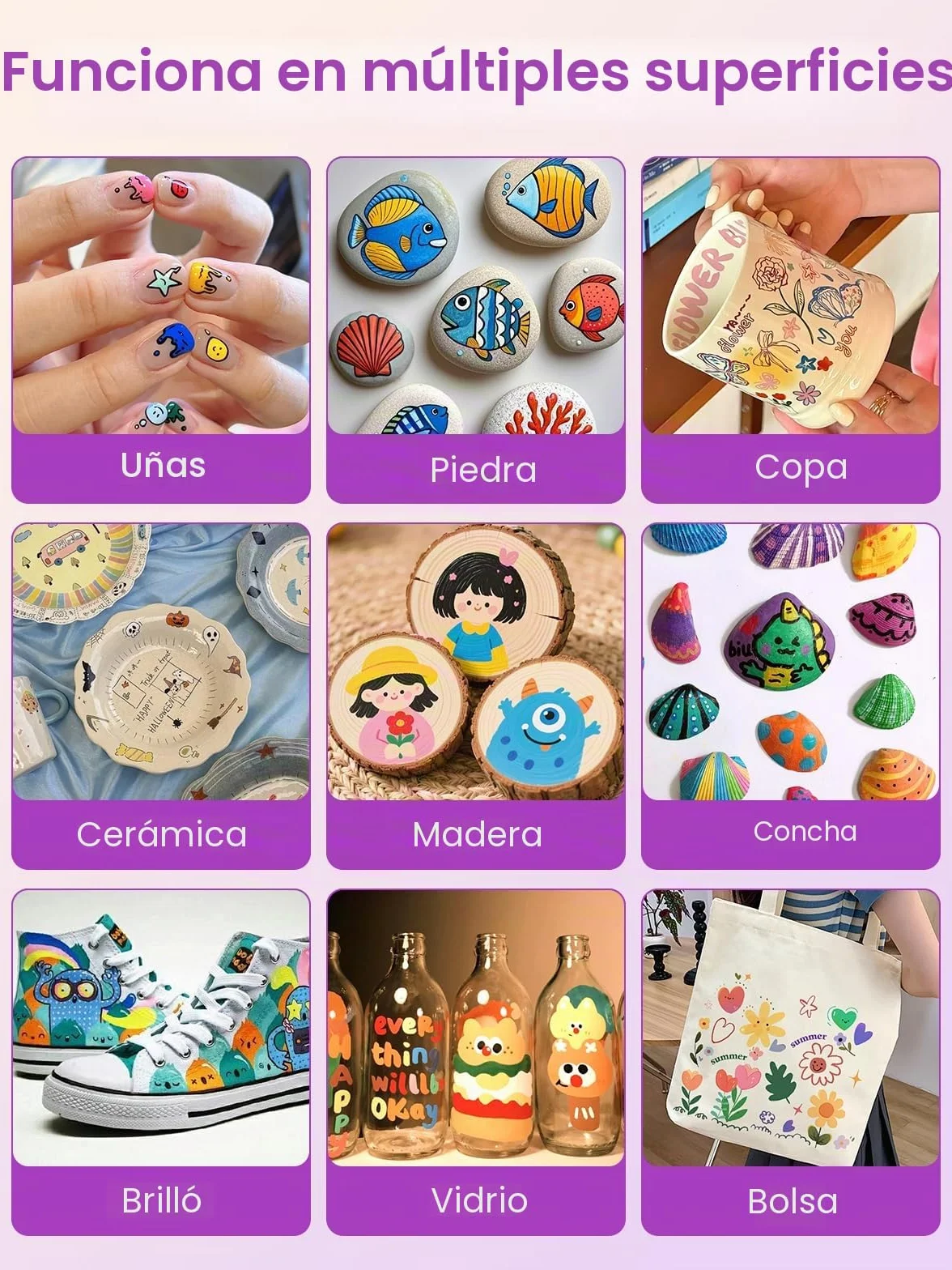 Bolígrafos de Arte de Uñas 3D Set de 12 Rotuladores de Pintura y Grafiti Herramientas de Manicura DIY