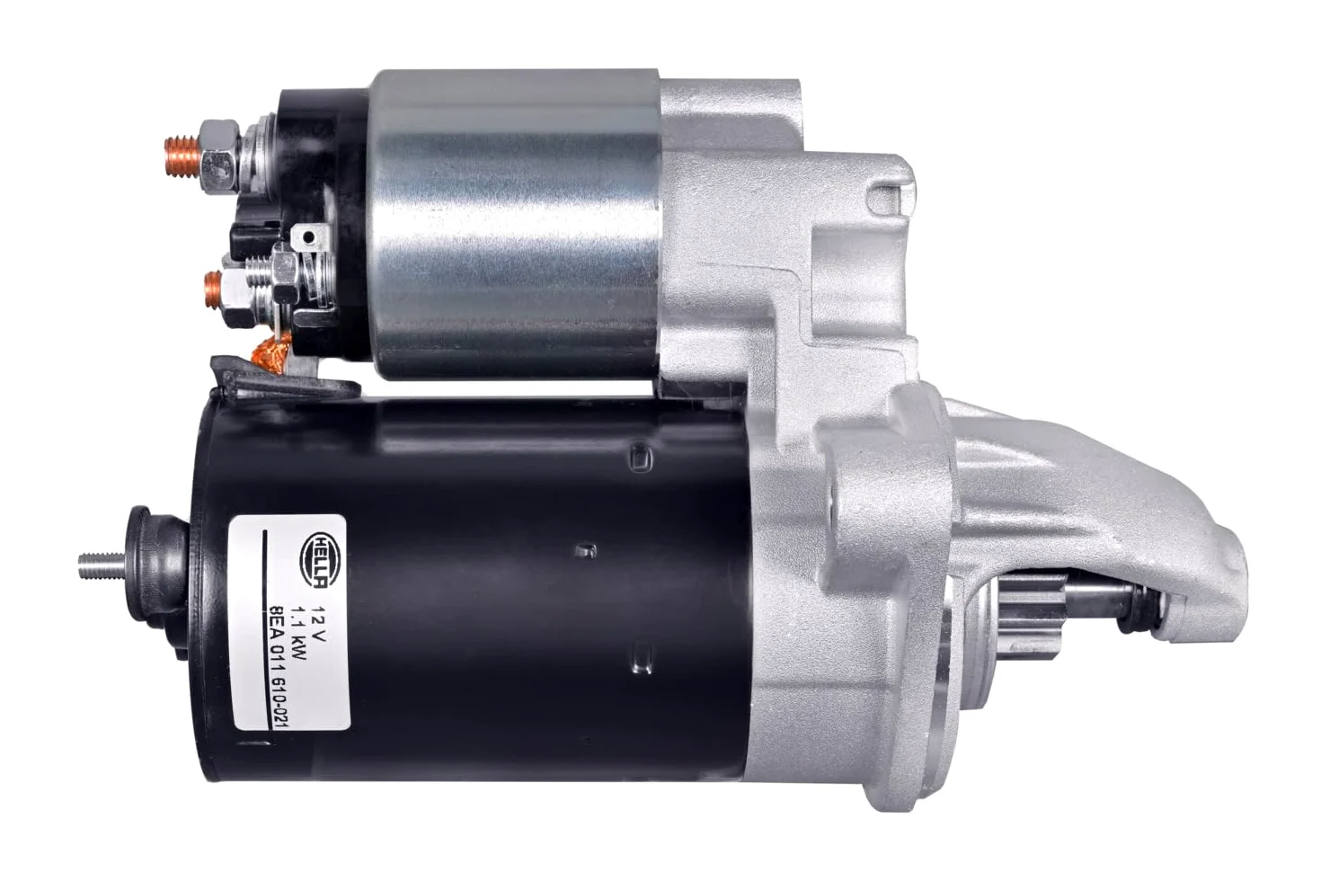 HELLA 8EA 011 610-021 Motor de arranque - 12V - 1.1kW